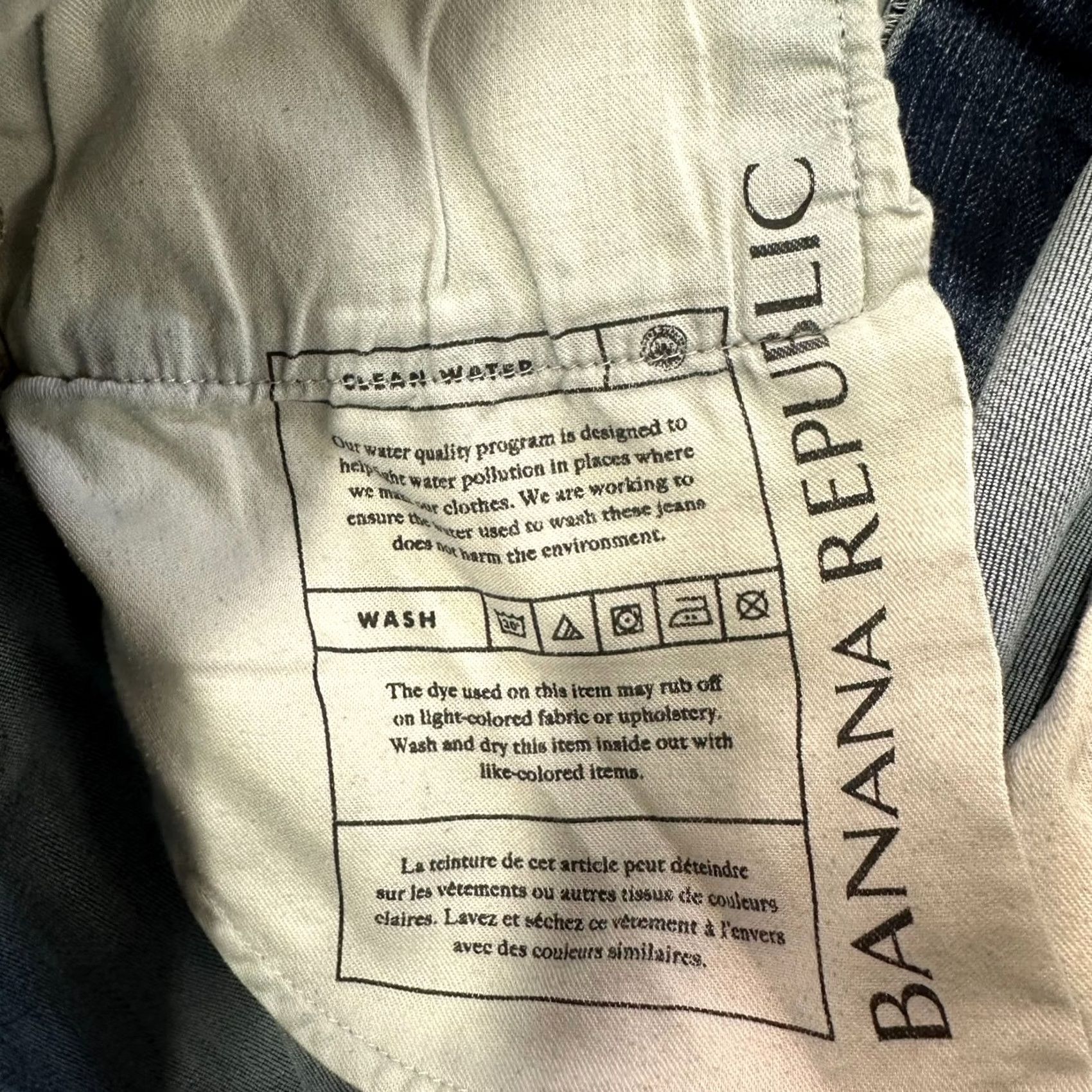 Banana Republic Banana Republic Slim Fit Jeans Men's 33x34 Blue Denim 5-Pocket Stretch Casual Jeans Mens Size US 33 - 4 Thumbnail