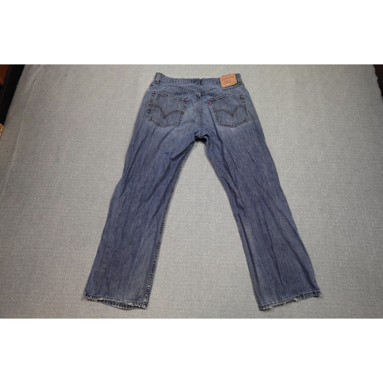 Levi's Levi's 559 Jeans Mens 34x32 Blue Relaxed Straight Dark Wash Denim Cotton Size US 34 / EU 50 - 4 Thumbnail