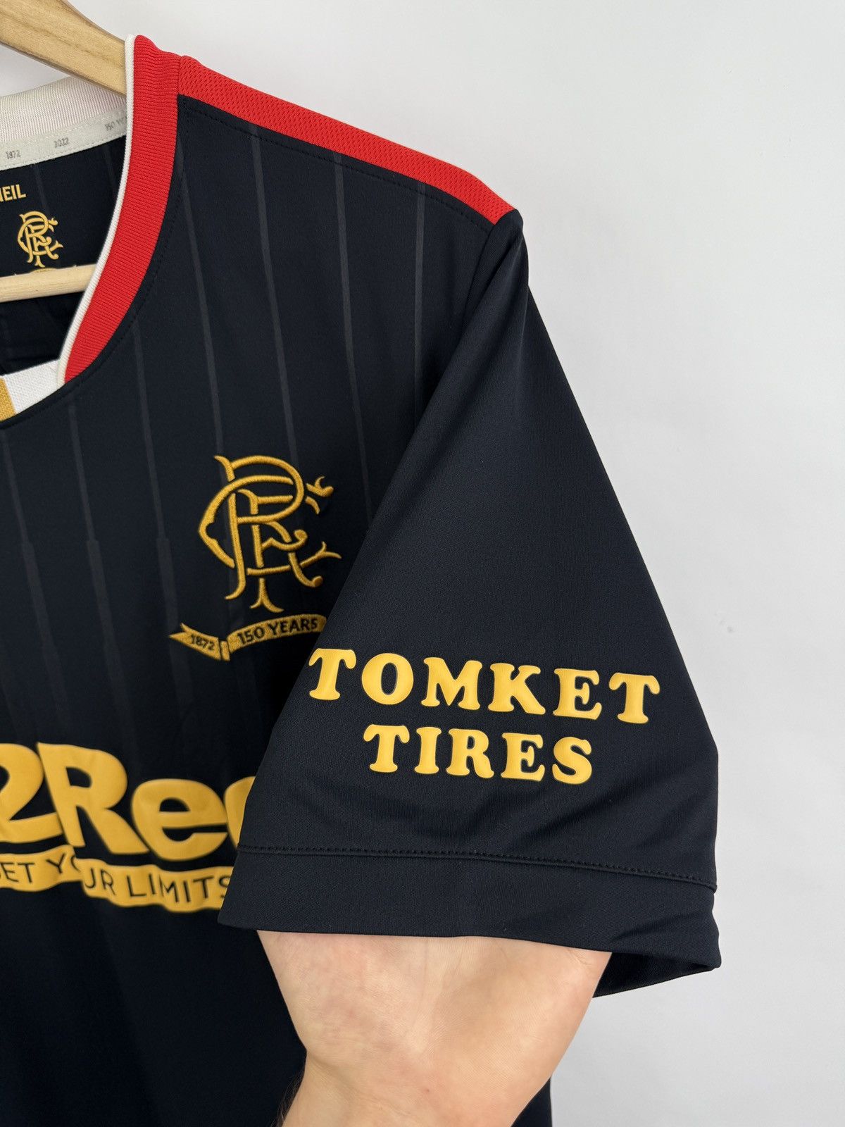 Castore 🏴󠁧󠁢󠁳󠁣󠁴󠁿 2021/22 Castore Glasgow Rangers 150 Years Home Jersey Y2K Size US XL / EU 56 / 4 - 5 Thumbnail