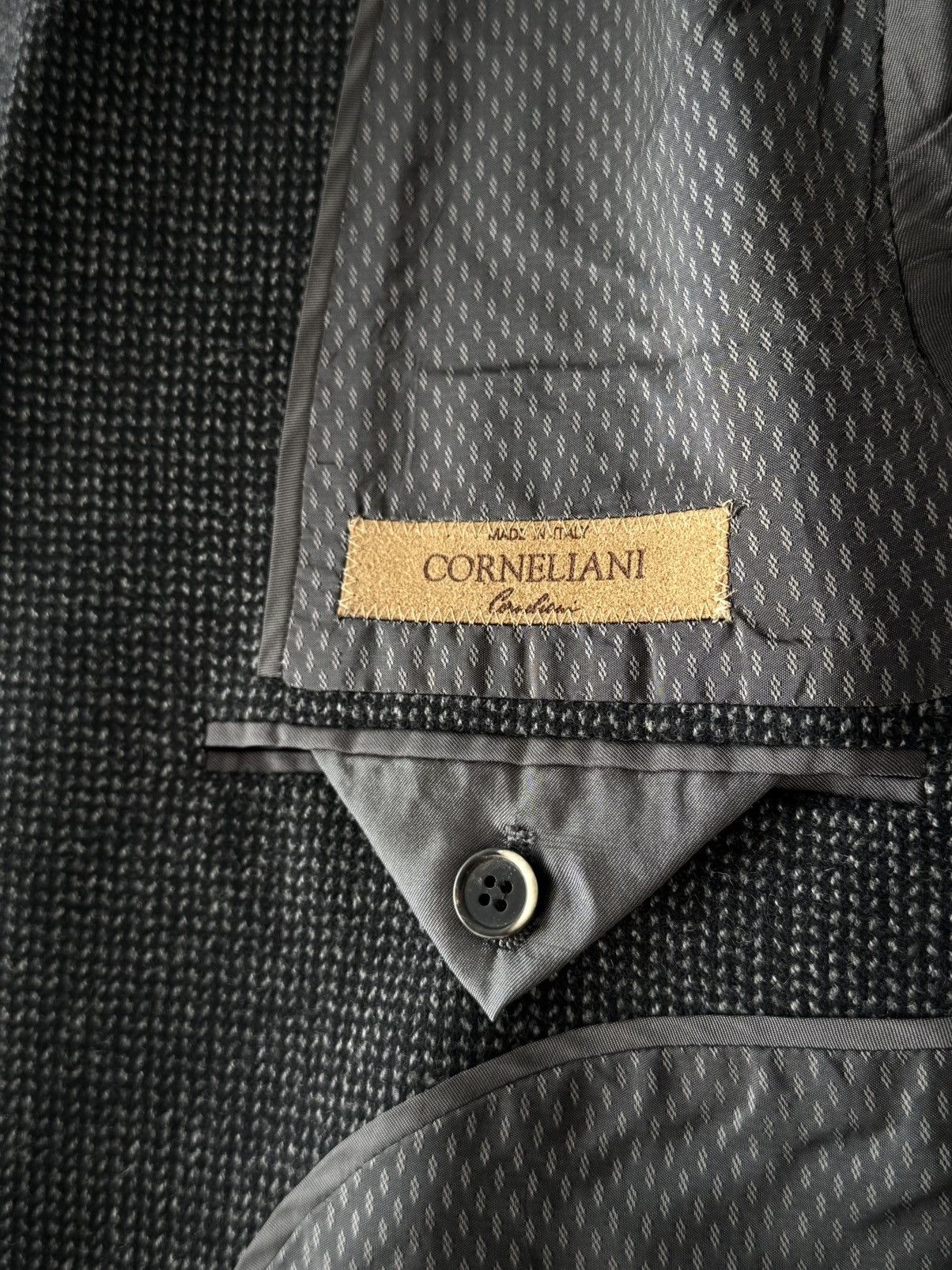 Corneliani Corneliani Wool & Cashmere Two Button Sport Black Jacket Size 42R - 8 Thumbnail