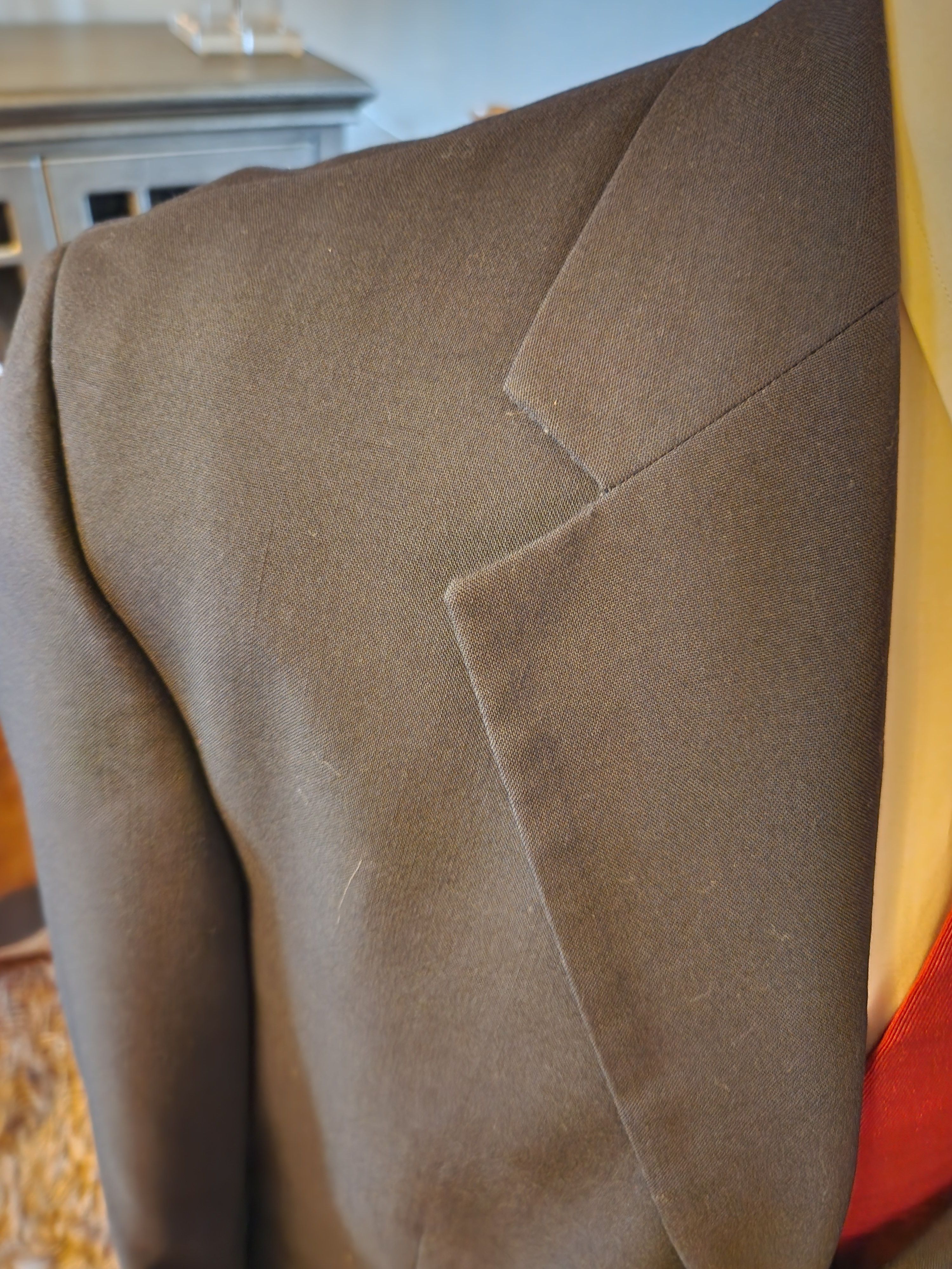 Lands' End Vintage 100% Wool Navy Blue Blazer Sz 43L Size 42L - 2 Thumbnail