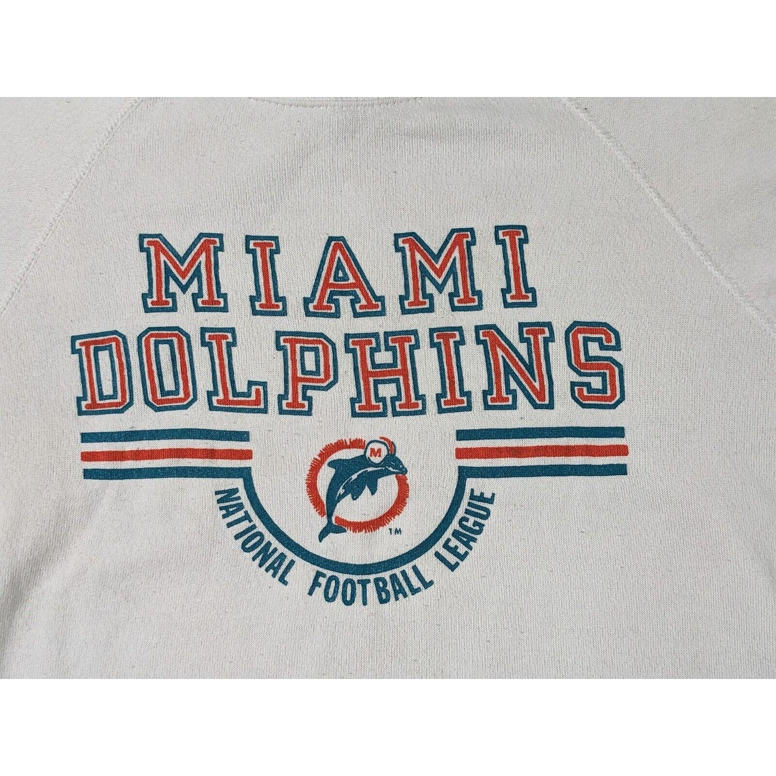 Champion Vtg Champion Sweatshirt Miami Dolphins NFL Spell Out rare Size US L / EU 52-54 / 3 - 3 Thumbnail