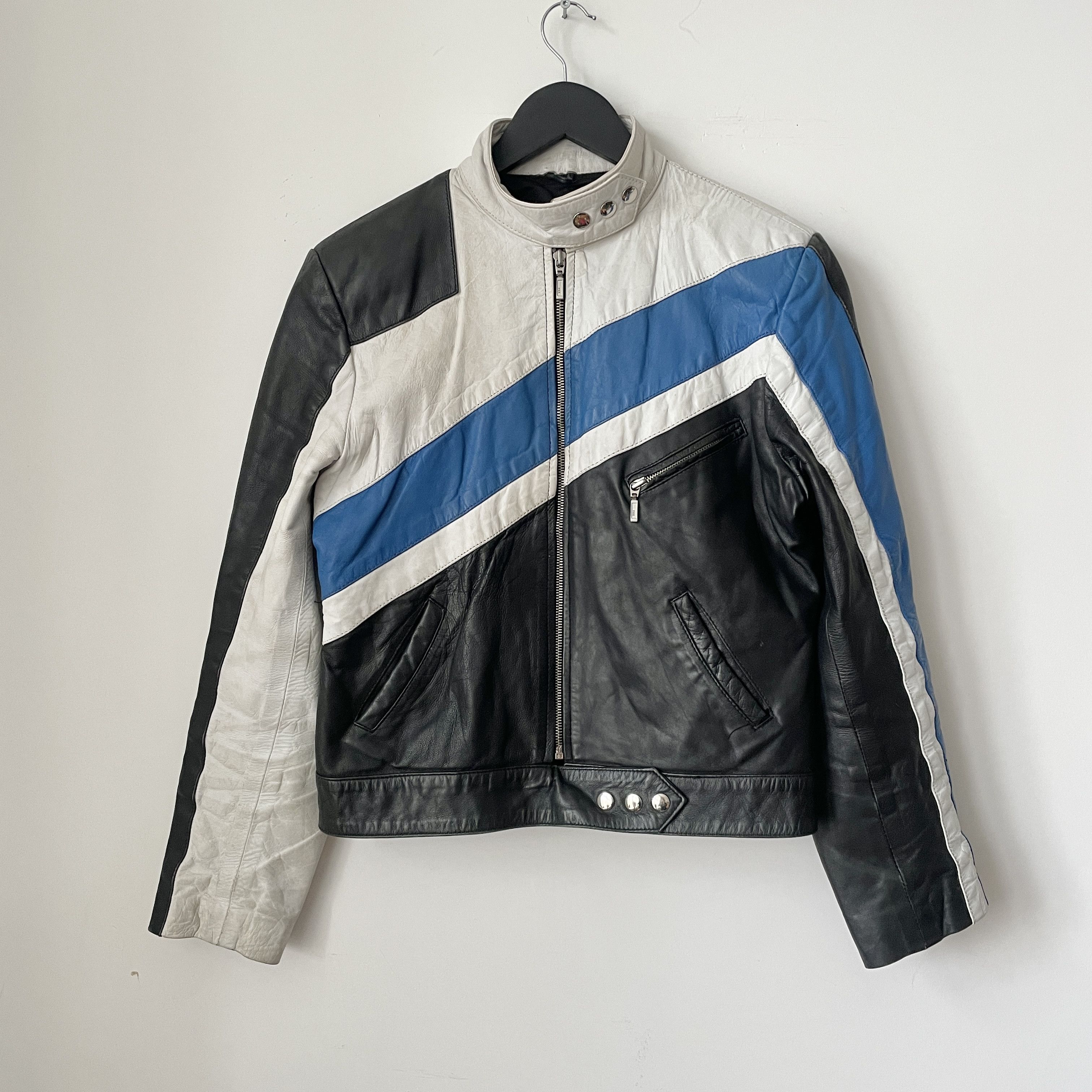 Vintage Vintage Japanese Tokyo Style Racing Leather Jacket Y2K L Size L / US 10 / IT 46 - 1 Thumbnail