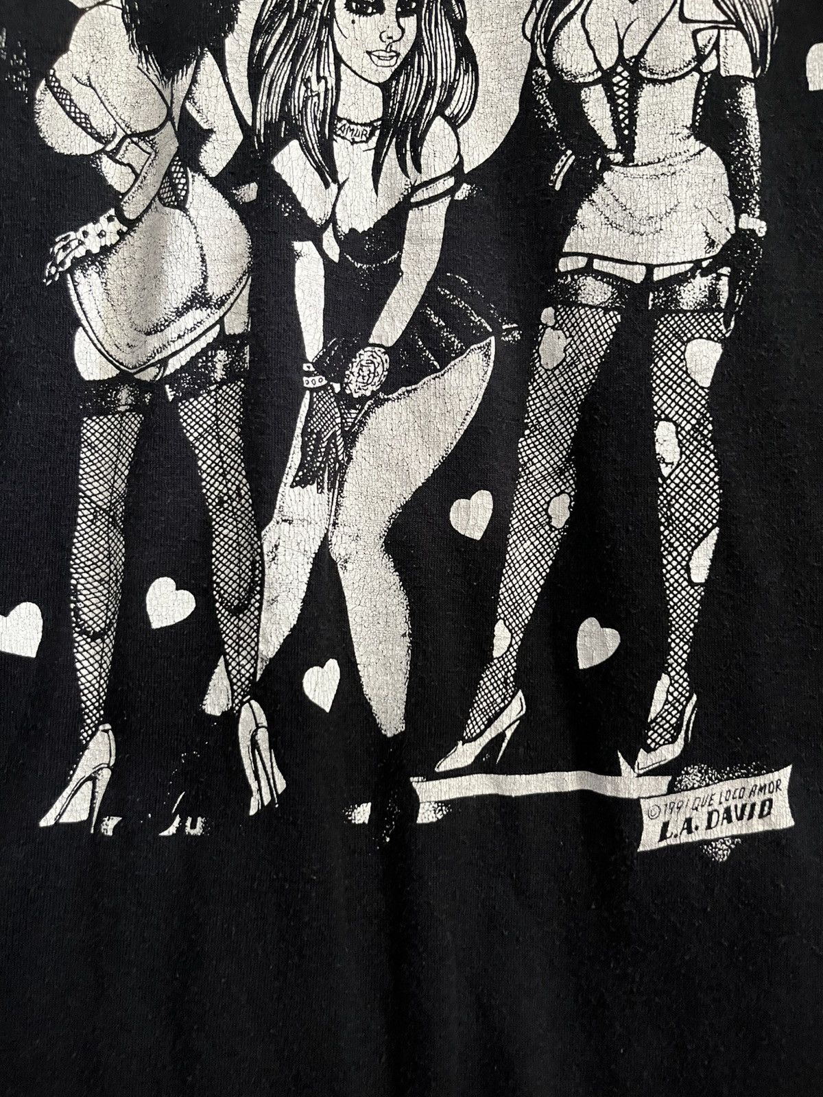 Vintage 1990s L.A DAVID chicano artwork #H4 Size US L / EU 52-54 / 3 - 4 Thumbnail