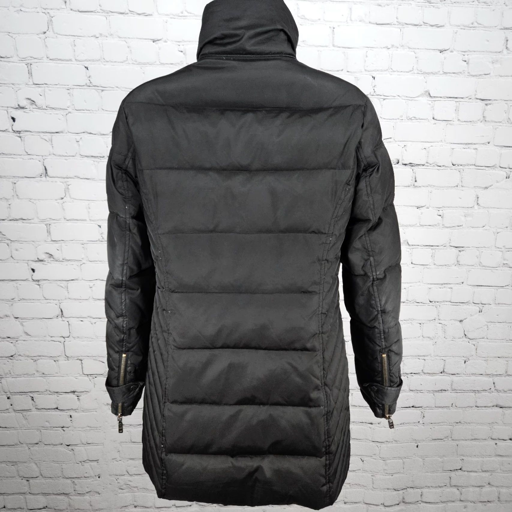 Kenneth Cole Kenneth Cole Black Down Feathers Insulated Full Zip Puffer Jacket Coat Parka Women Small S Size S / US 4 / IT 40 - 2 Thumbnail