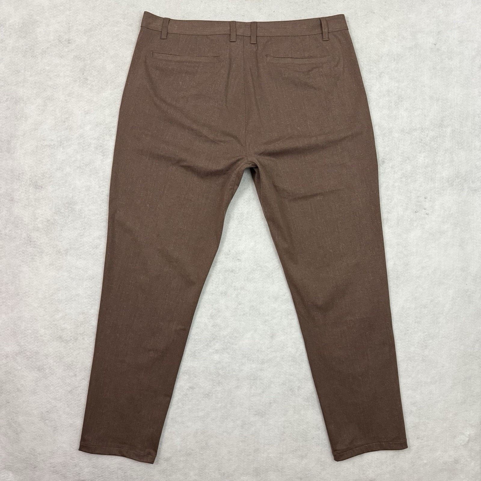 Rhone Rhone Commuter Pants Mens 38 Brown Slim Performance Stretch Size US 38 / EU 54 - 3 Thumbnail