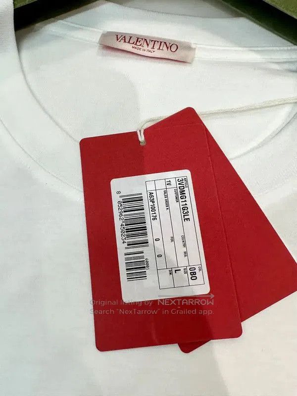 Valentino Valentino White Cotton T-shirt for Men . Size US L / EU 52-54 / 3 - 4 Thumbnail