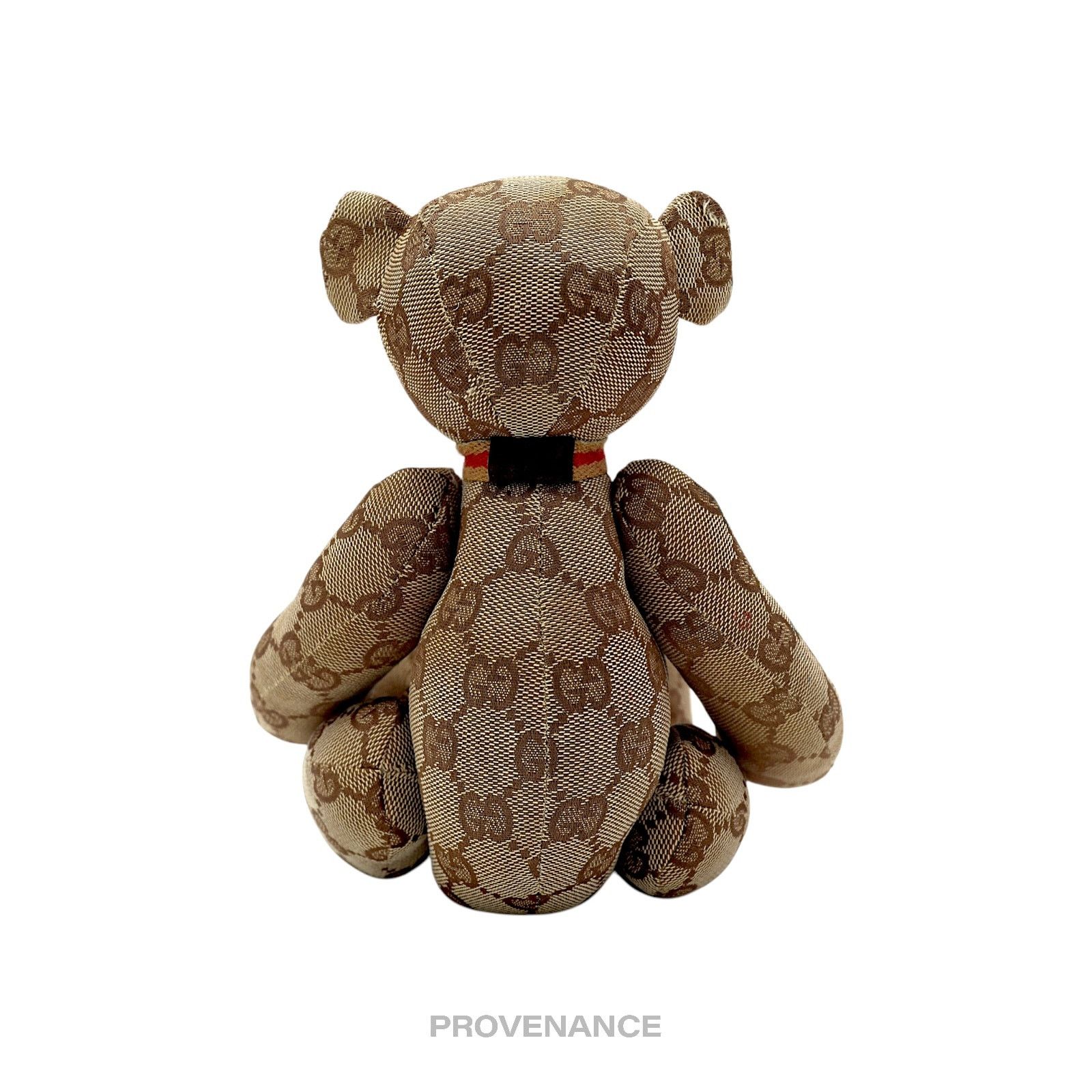 Gucci 🔴 Gucci Teddy Bear - GG Canvas Tan Patchwork Size ONE SIZE - 8 Thumbnail