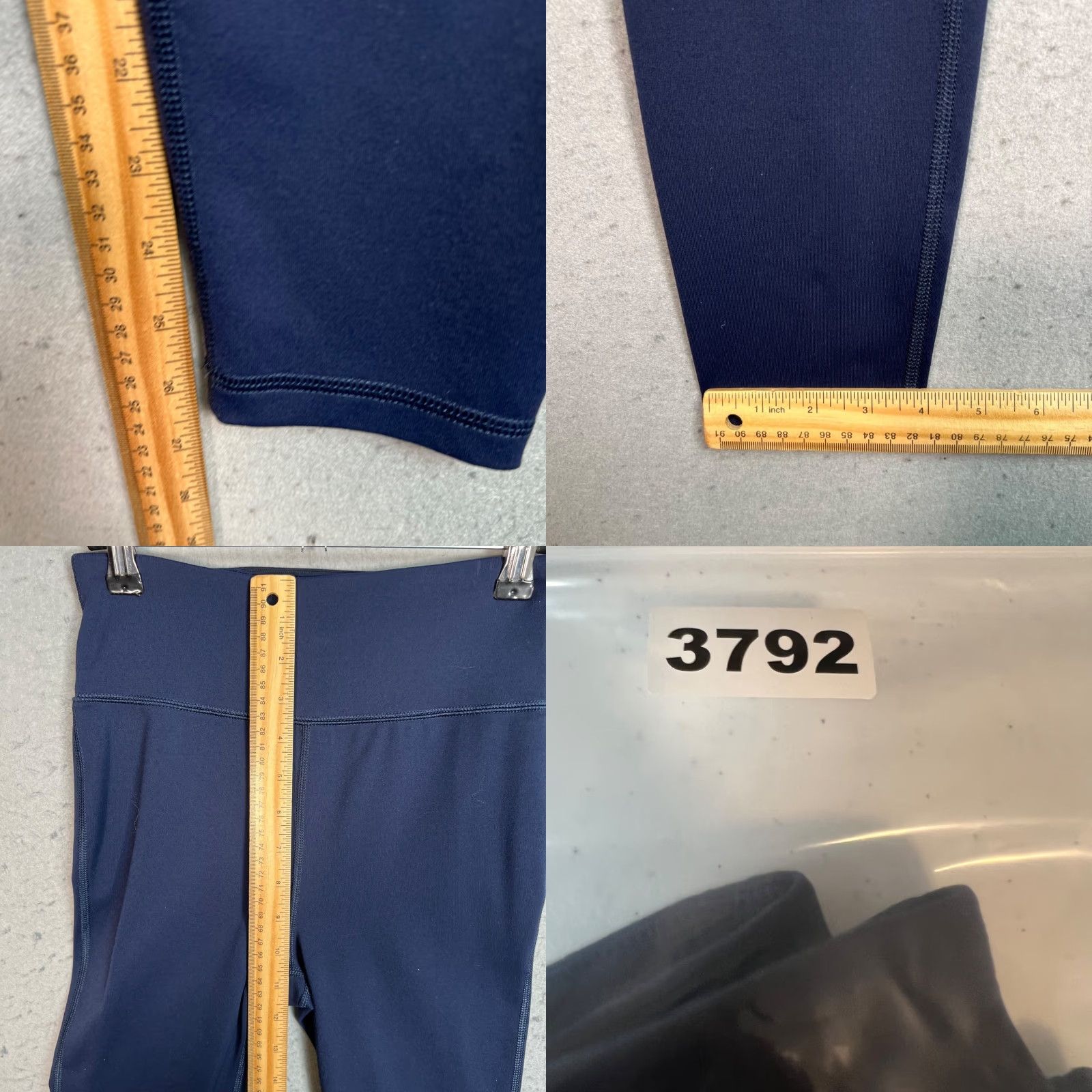 J.Crew J. Crew Womens XS Navy High-Waisted Leggings Supplex Nylon Lycra Blend Size XS Size 26" / US 2 / IT 38 - 8 Thumbnail
