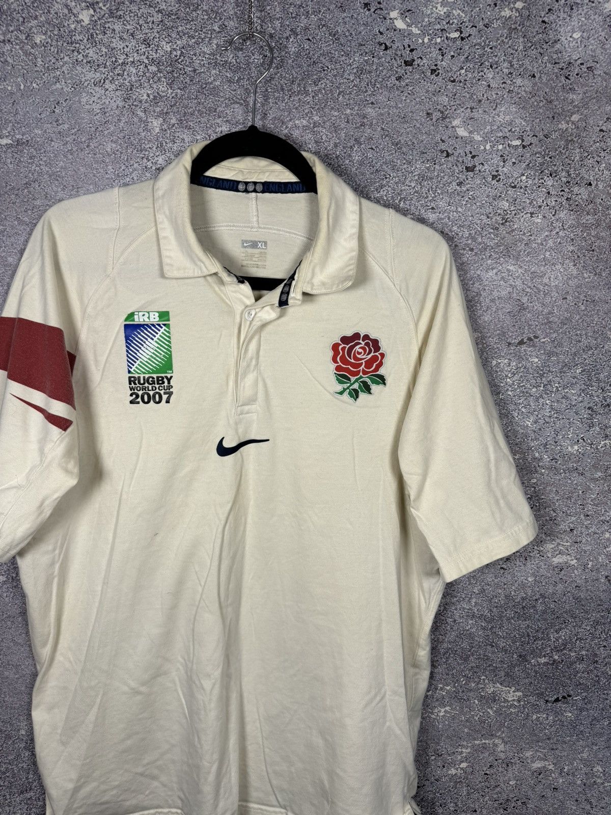 Nike × Vintage nike ENGLAND Rugby Union Jersey World Cup 2007 Shirt SIZE XL Size US XL / EU 56 / 4 - 2 Thumbnail