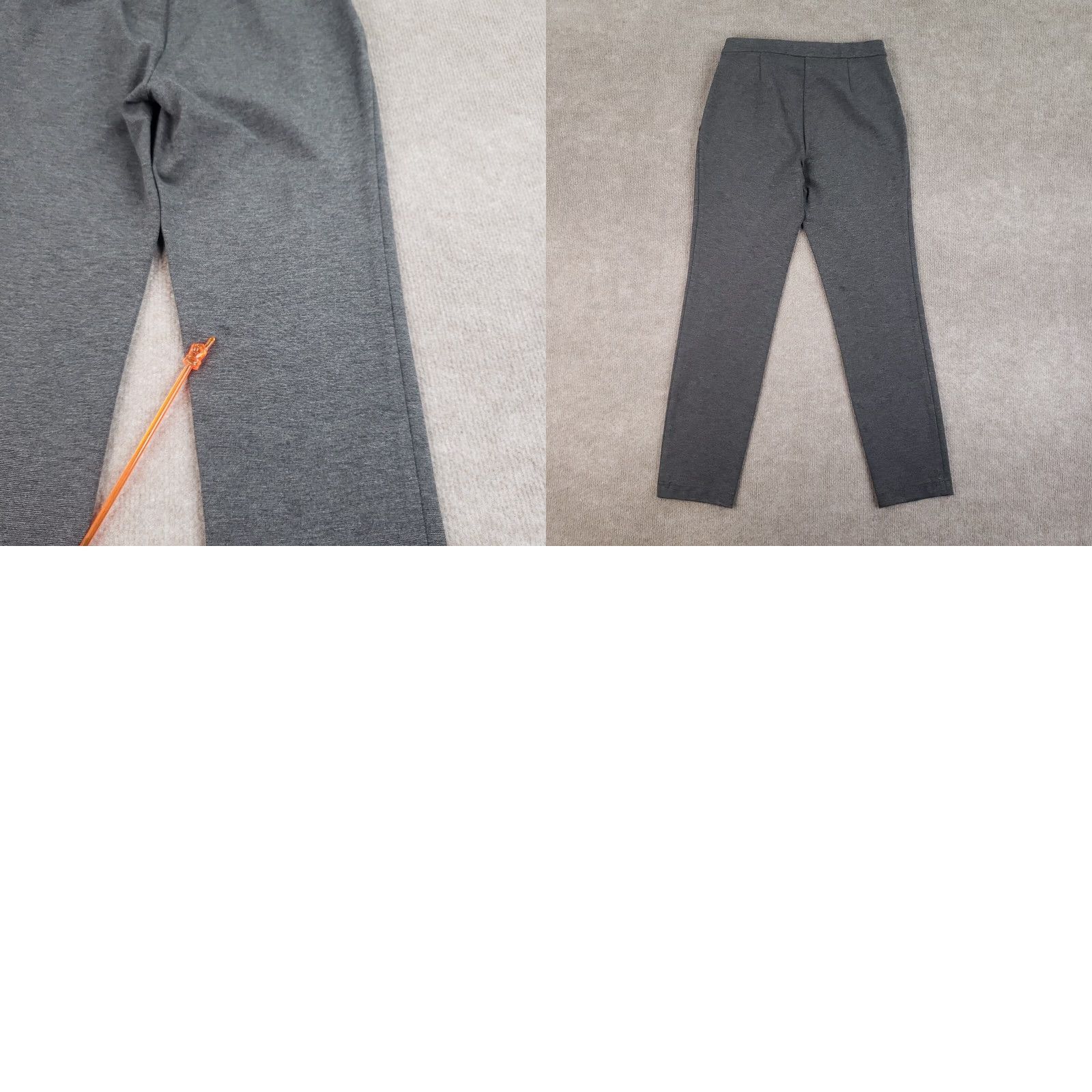 Theory Theory Pants Womens Size 0 Gray Ankle Straight Pant Office Casual Comfort Stretch Z Size 27" / US 4 / IT 40 - 9 Thumbnail