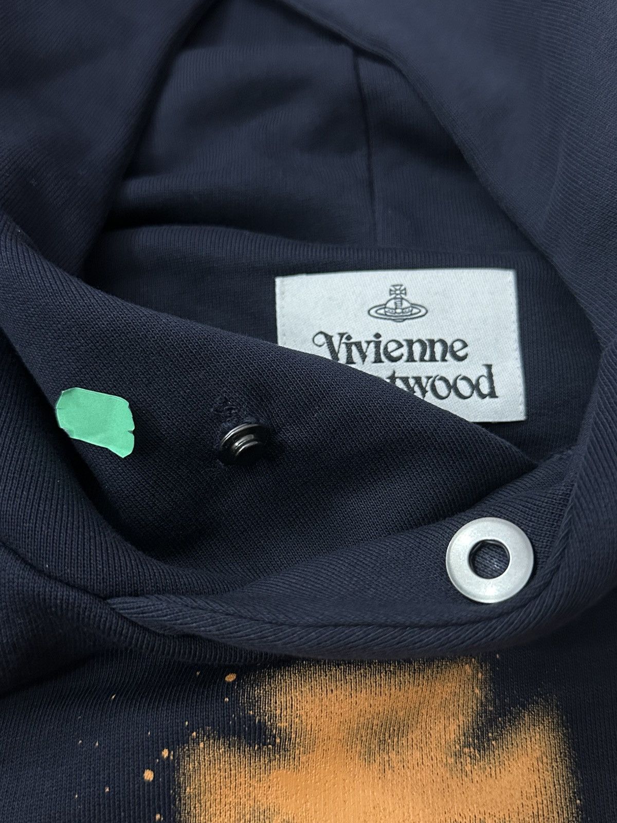 Vivienne Westwood Vivienne Westwood Hoodie Dark Navy Spray Orb Logo XXXL Size US XXL / EU 58 / 5 - 5 Thumbnail