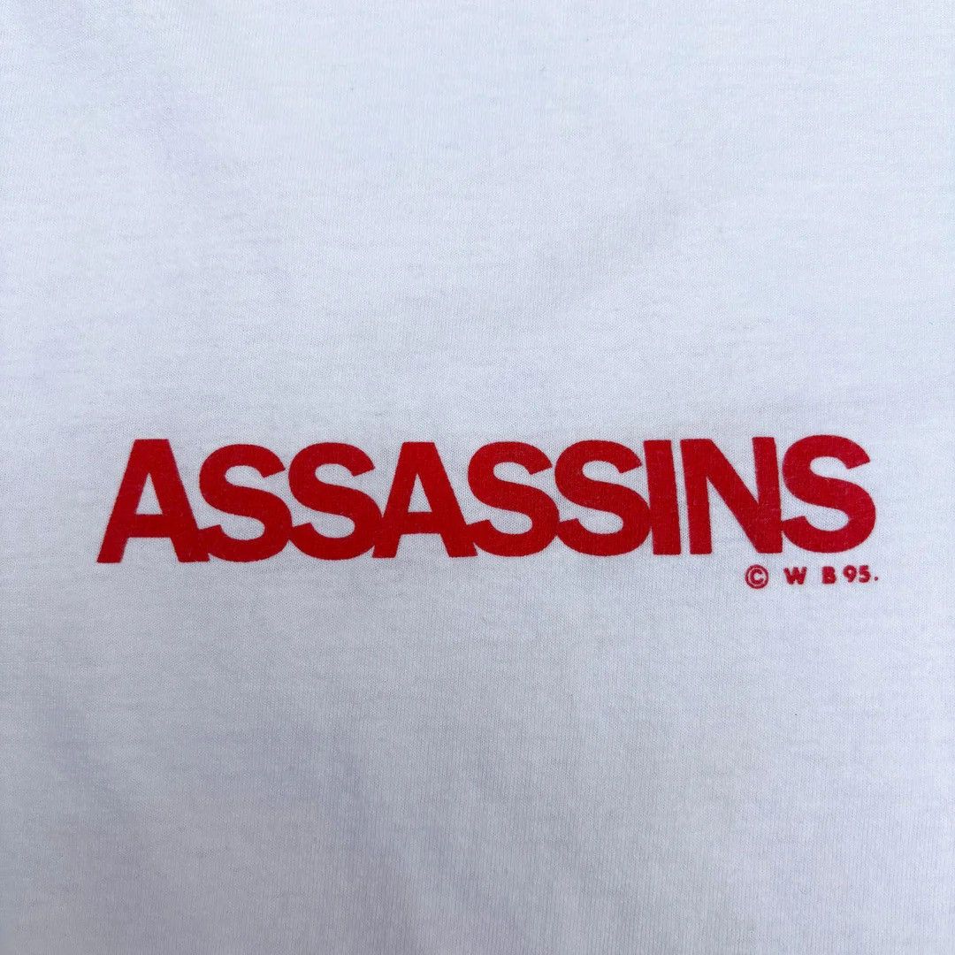 Vintage Assassins 1995 90s Vintage Stallone Movie Promo T-Shirt Size US XL / EU 56 / 4 - 3 Thumbnail