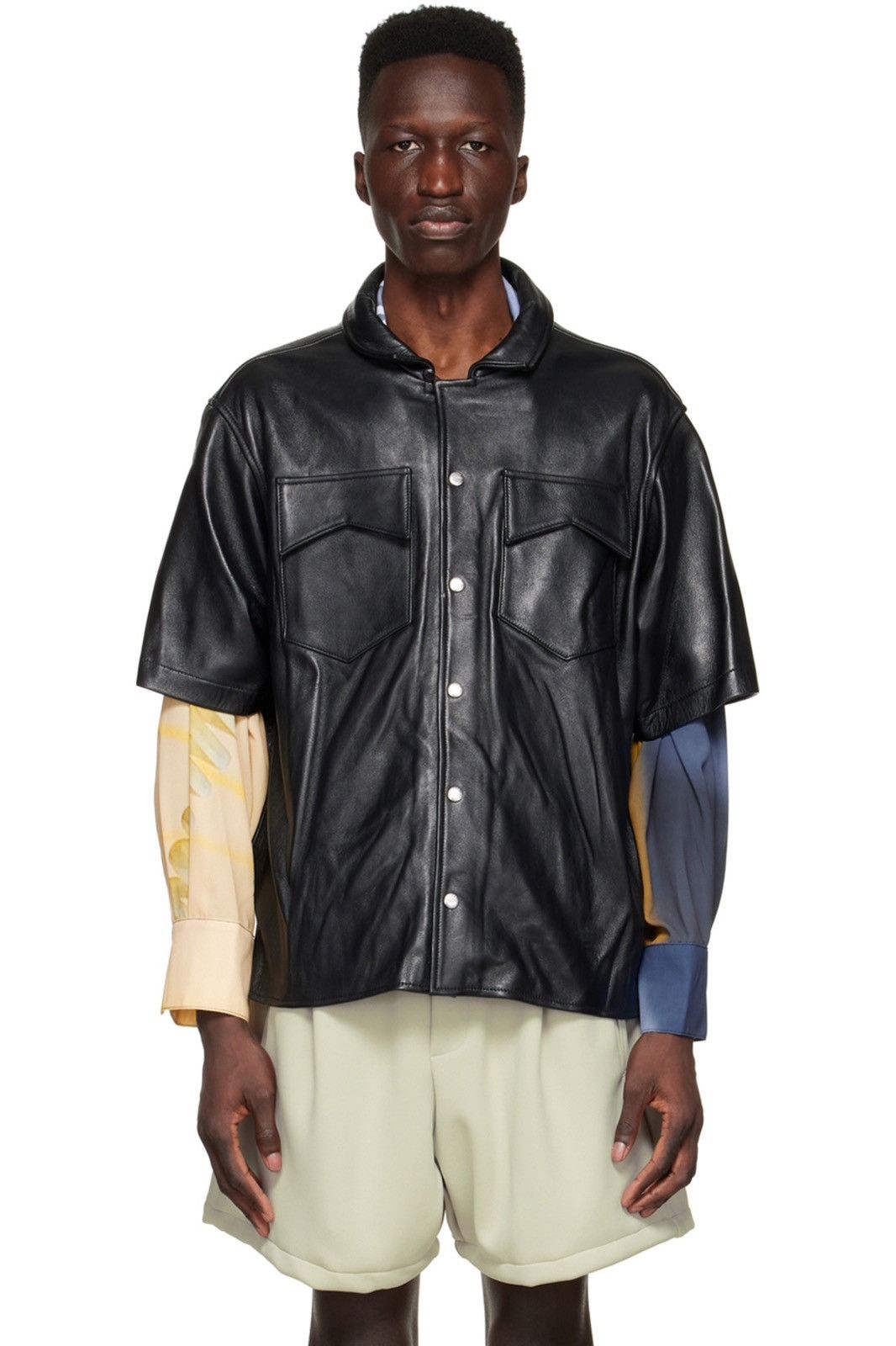 Rhude RHUDE LEATHER SHIRT Size US XL / EU 56 / 4 - 2 Thumbnail
