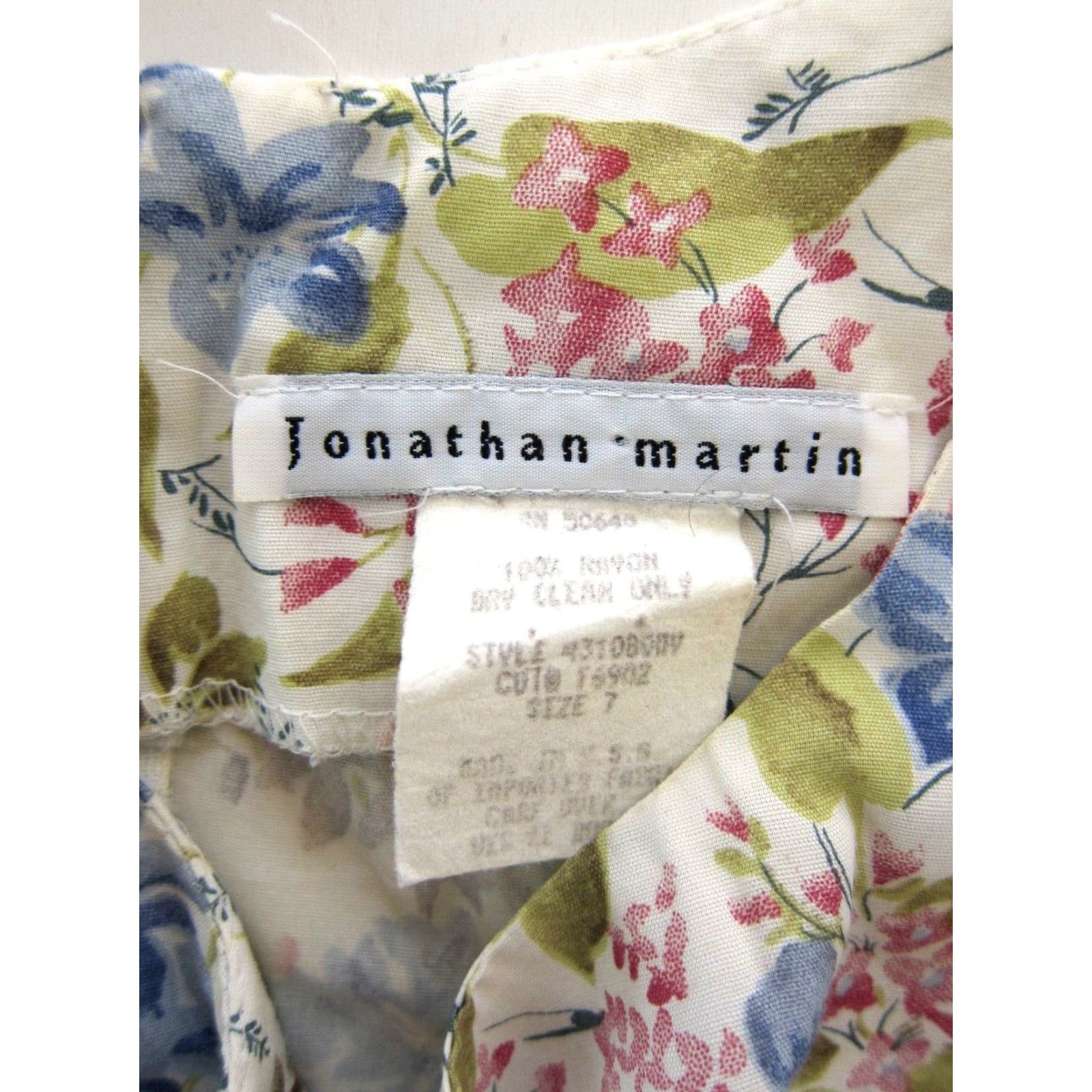 Vintage VINTAGE Jonathan Martin Rayon Floral Long Tank Sun Dress Medium Pink Floral Long Sundress Womens Size M / US 6-8 / IT 42-44 - 4 Thumbnail