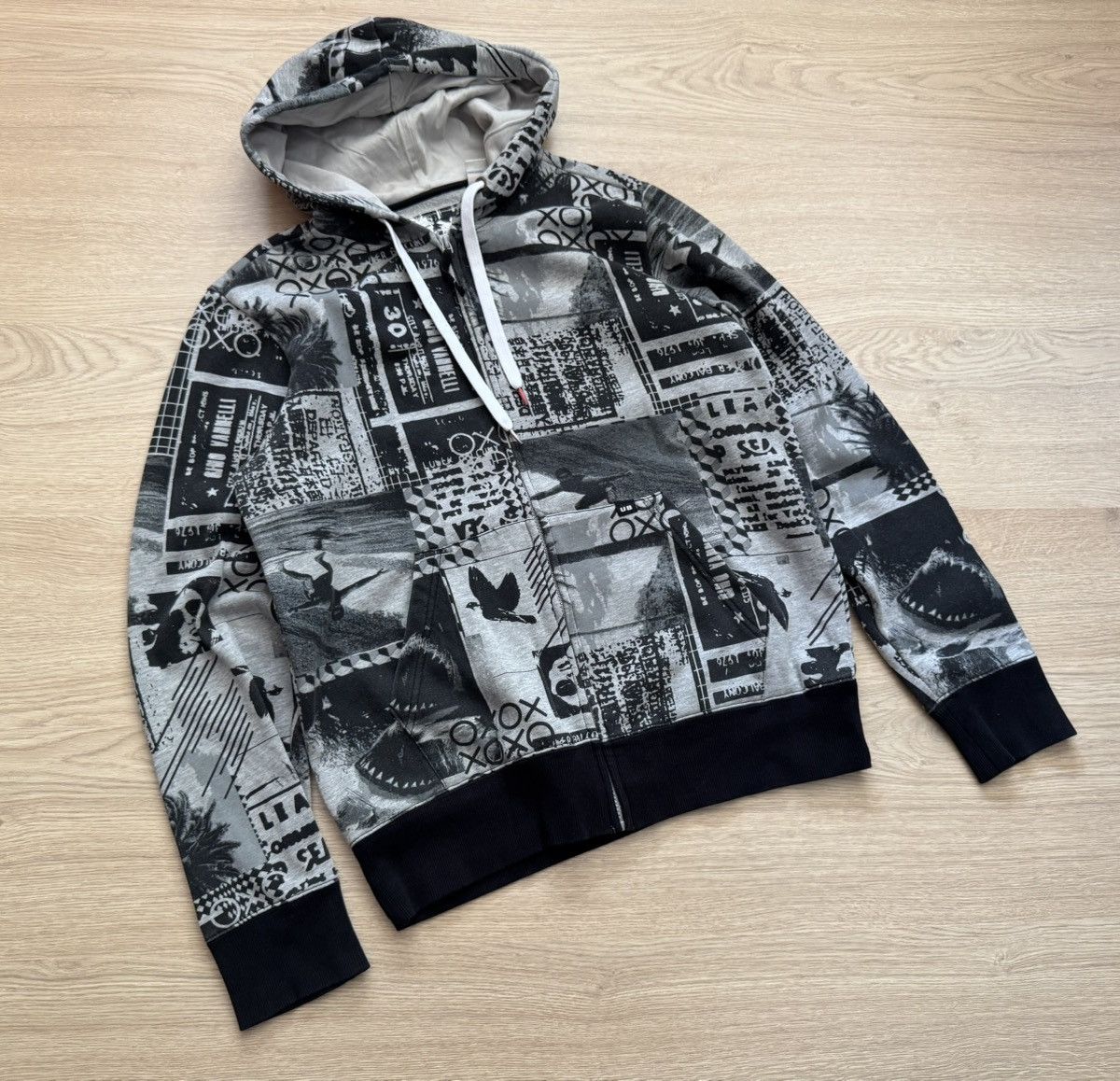 UNIONBAY Vintage 00s Unionbay y2k All Over Print Rap Hip-Hop Full Zip Size US M / EU 48-50 / 2 - 1 Thumbnail