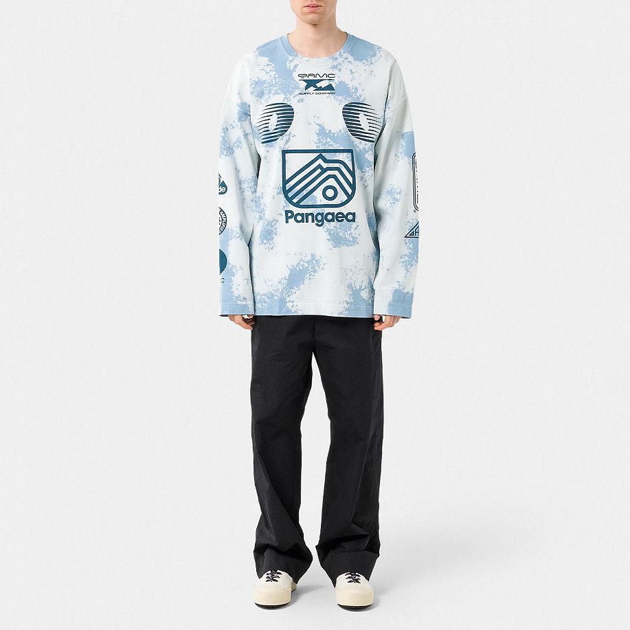 OAMC o1y0225 Logo Crewneck T-Shirt in White/Blue Size US M / EU 48-50 / 2 - 5 Thumbnail