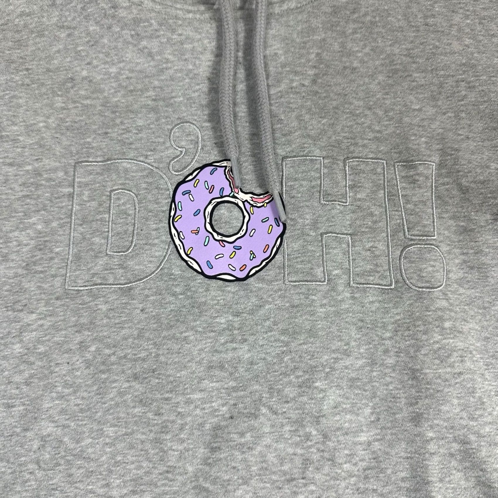 Adidas Adidas Simpsons DOH Hoodie Sweater Heather Gray HA5816 Men’s Medium Standard Fit Hooded, Graphic Print, Pockets, Drawstring, Athletic Shirt Size US M / EU 48-50 / 2 - 2 Thumbnail