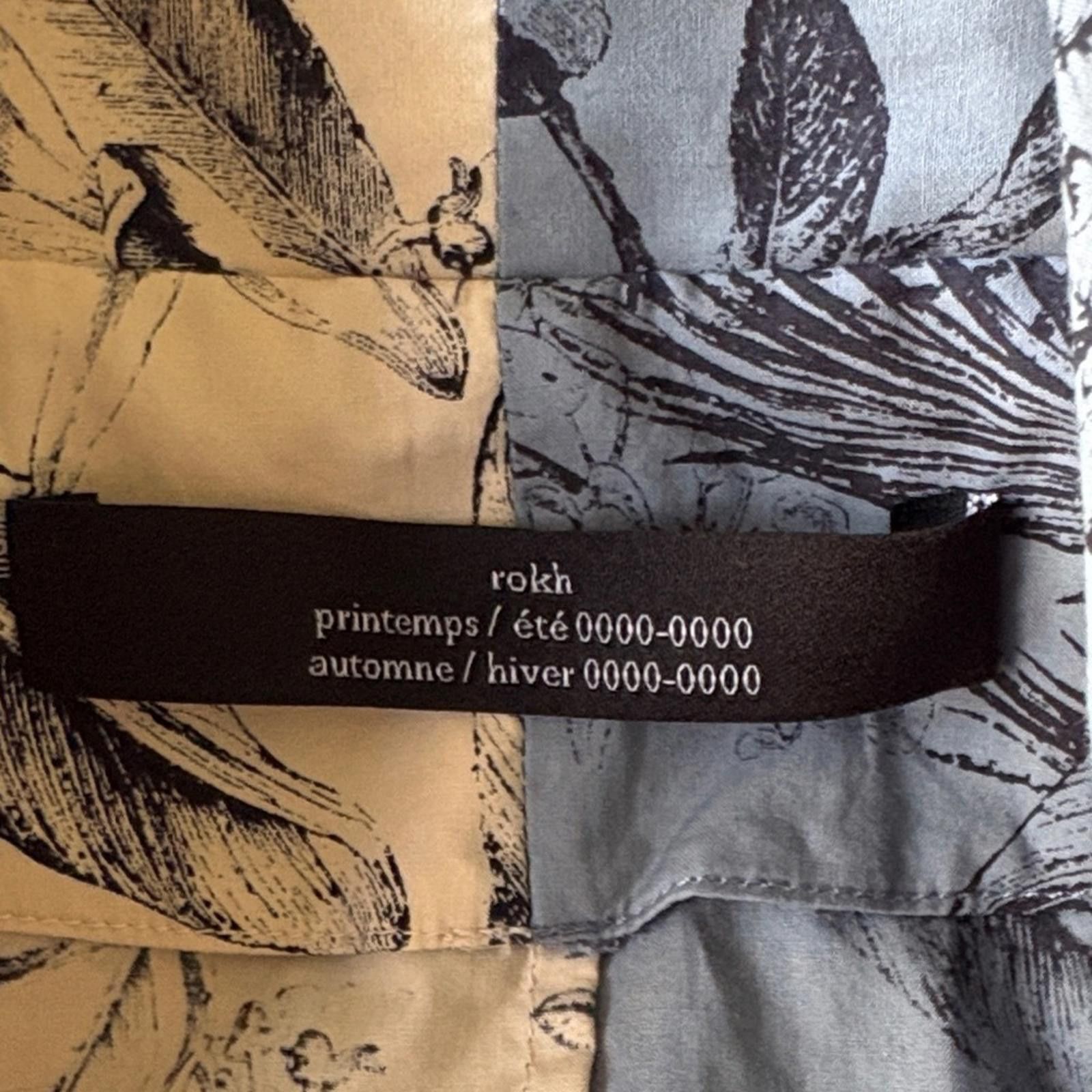 rokh ROKH Paris Deconstructed Split Floral Print Butto Shirt Size S / US 4 / IT 40 - 8 Thumbnail