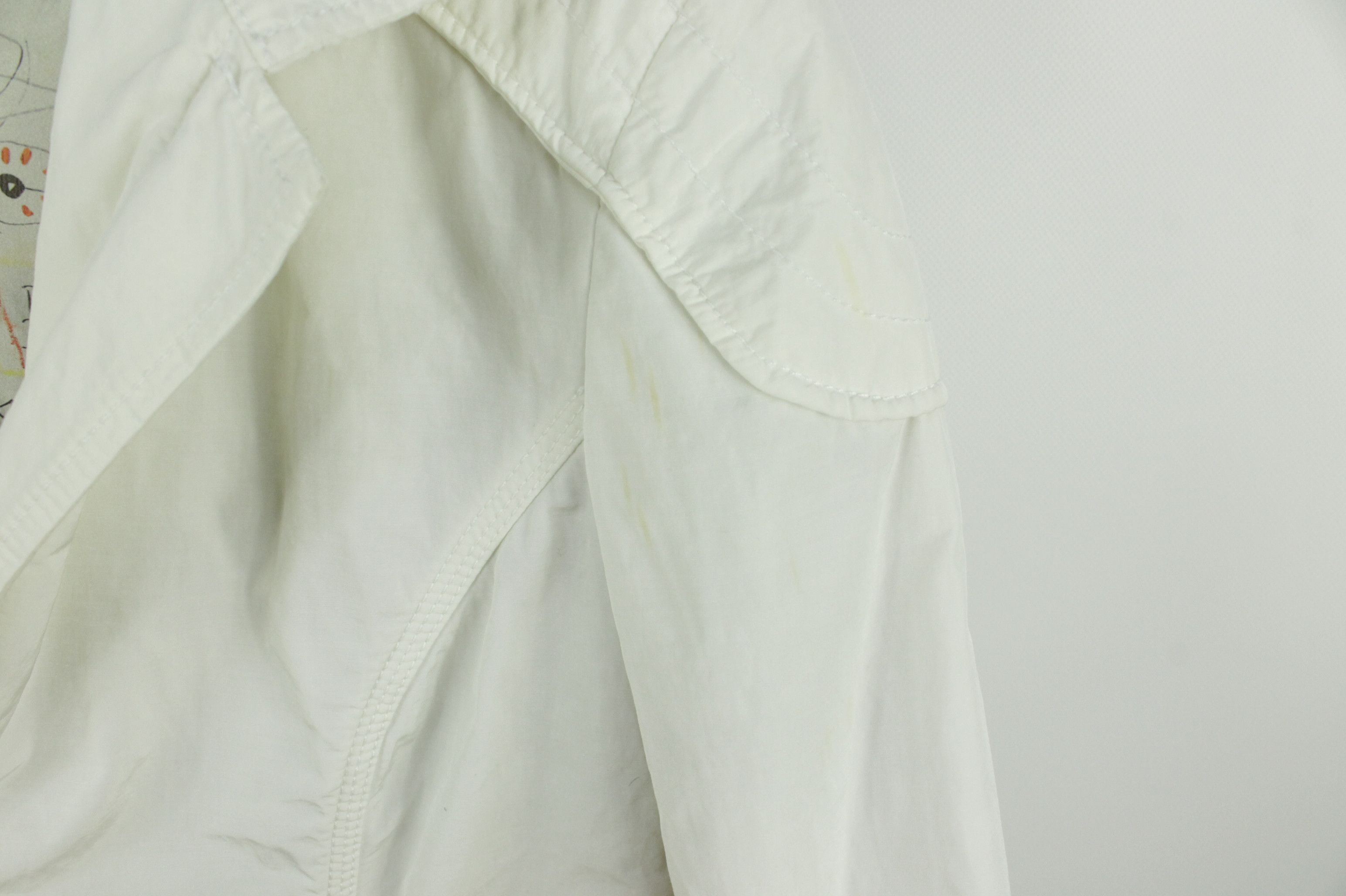 JET SET JET SET White Nylon Light Casual Women's Jacket Size L / US 10 / IT 46 - 4 Thumbnail