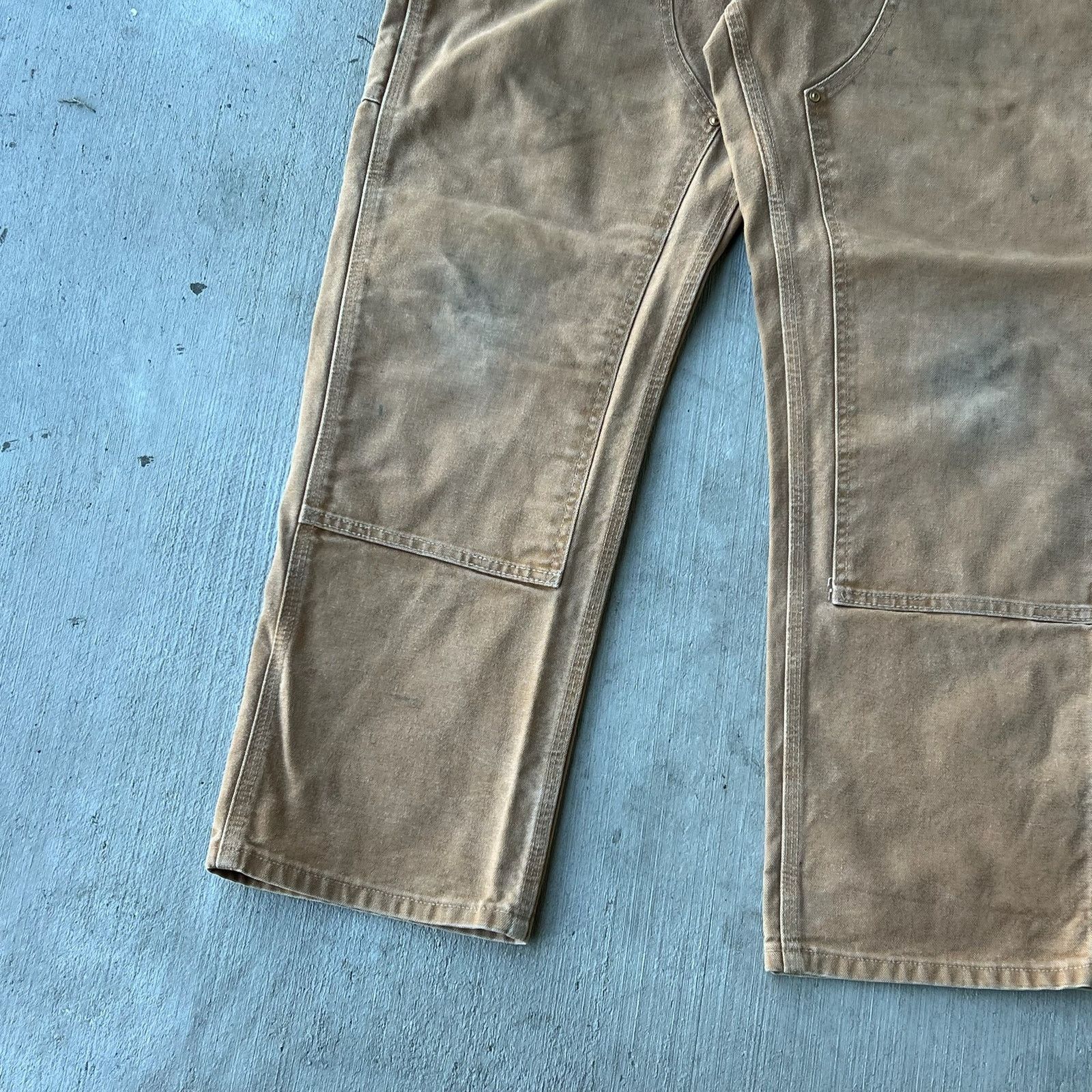 Carhartt × Vintage Carhartt brown double knee work wear carpenter pants Size US 33 - 8 Thumbnail
