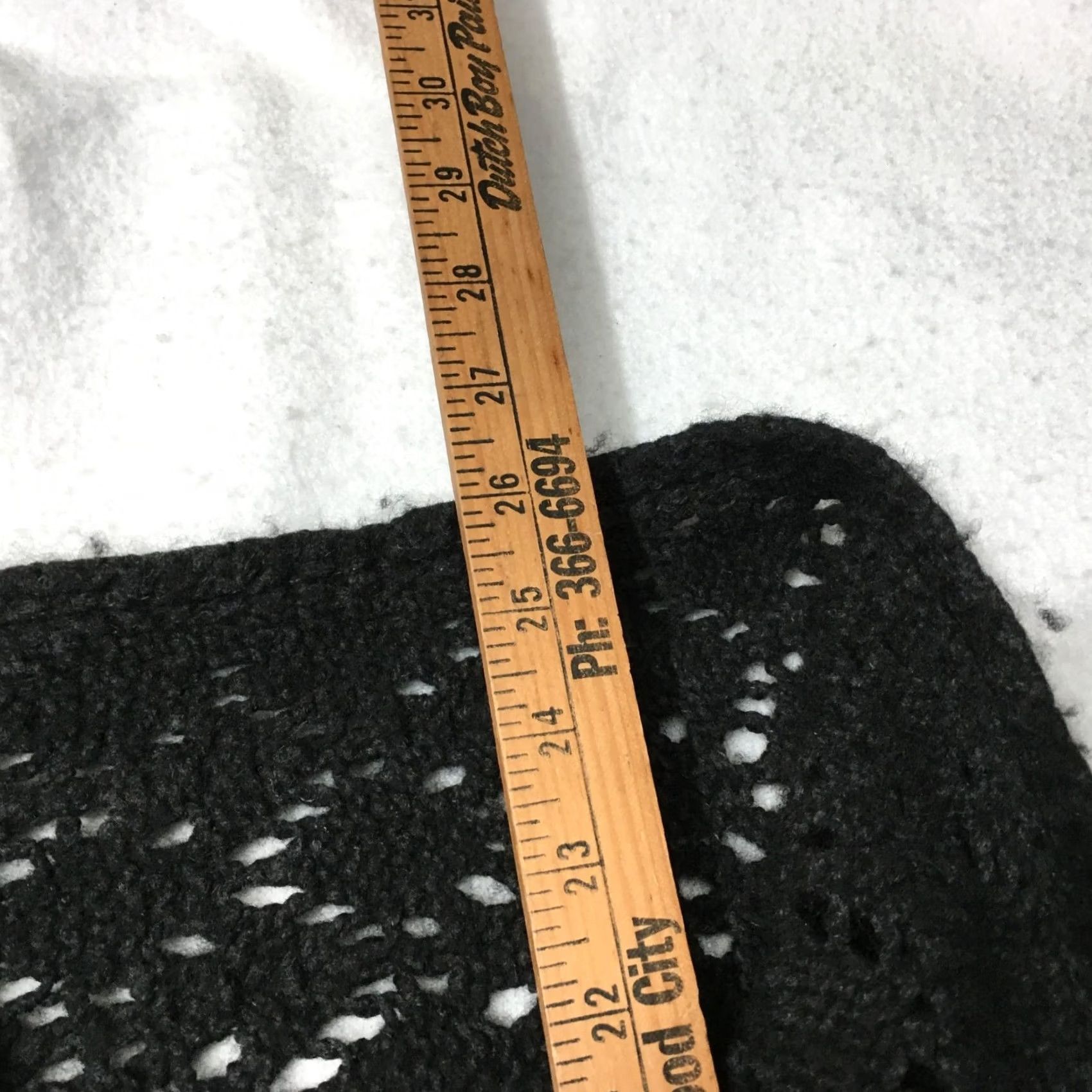 Loft LOFT XS Black Open Crocheted Cotton Long Sleeve Sweater Womens Size XS / US 0-2 / IT 36-38 - 4 Thumbnail