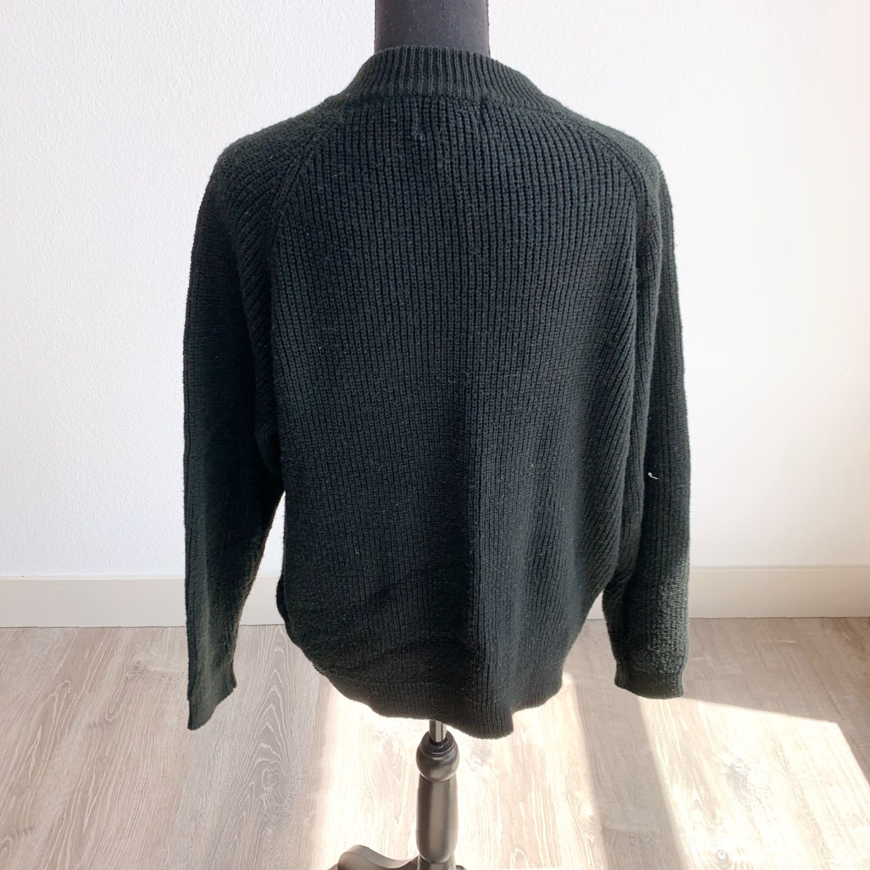 Sugar VINTAGE Sugar Co LTD Chunky Black Crew Sweater Womens M 1980s Knit AA Size M / US 6-8 / IT 42-44 - 4 Thumbnail