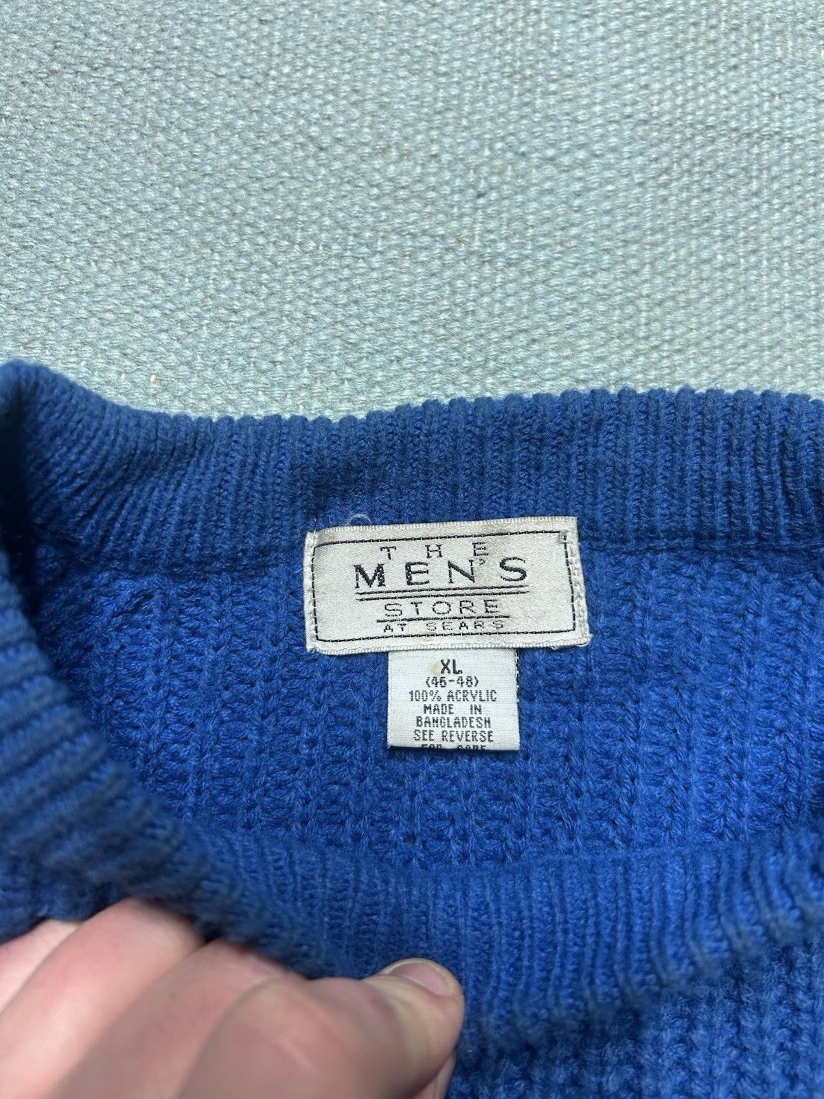 Vintage Sears acrylic sweater chunky cable knit raglan crewneck XL Size US XL / EU 56 / 4 - 4 Thumbnail