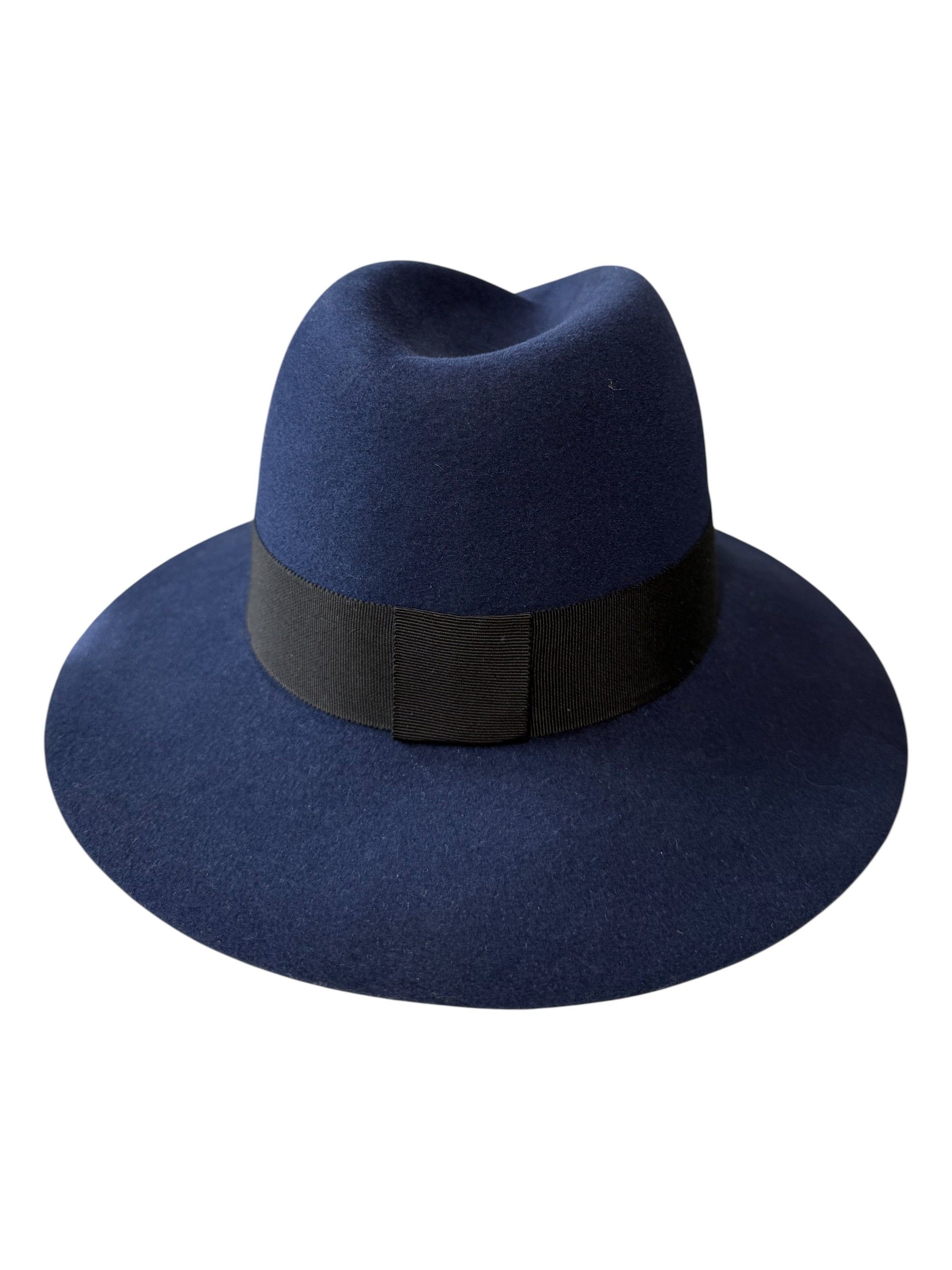 Maison Michel Maison Michel Paris Navy Ribbon Wool-Felt Hat Size Small Size ONE SIZE - 3 Thumbnail