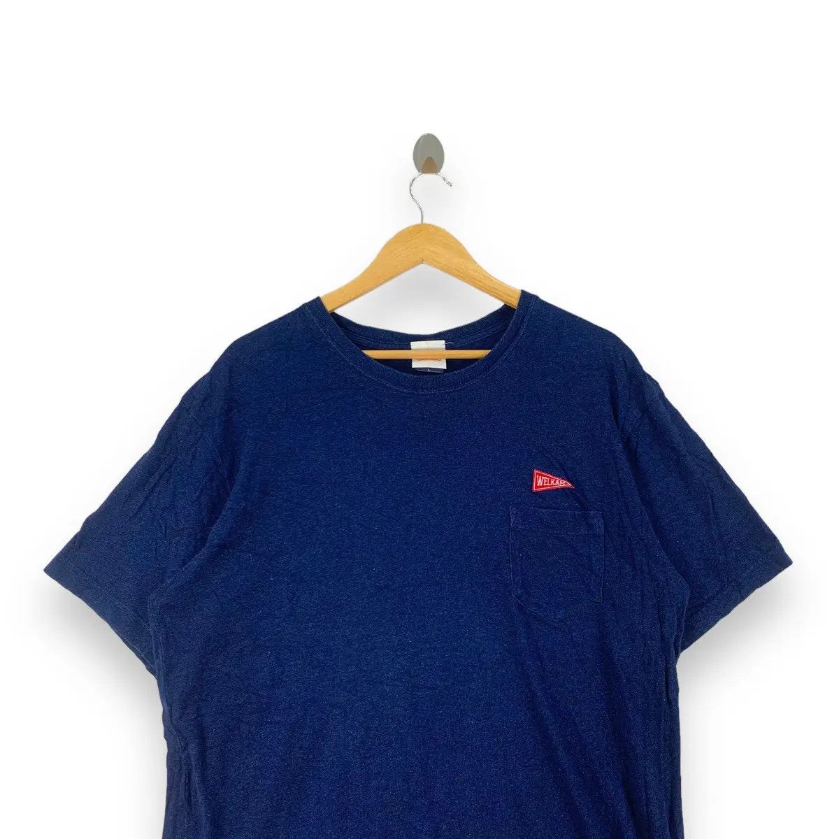 Vintage WELKAM JAPAN SKATEBOARD Natural Dye Baggy Tee Shirt Size US L / EU 52-54 / 3 - 2 Thumbnail