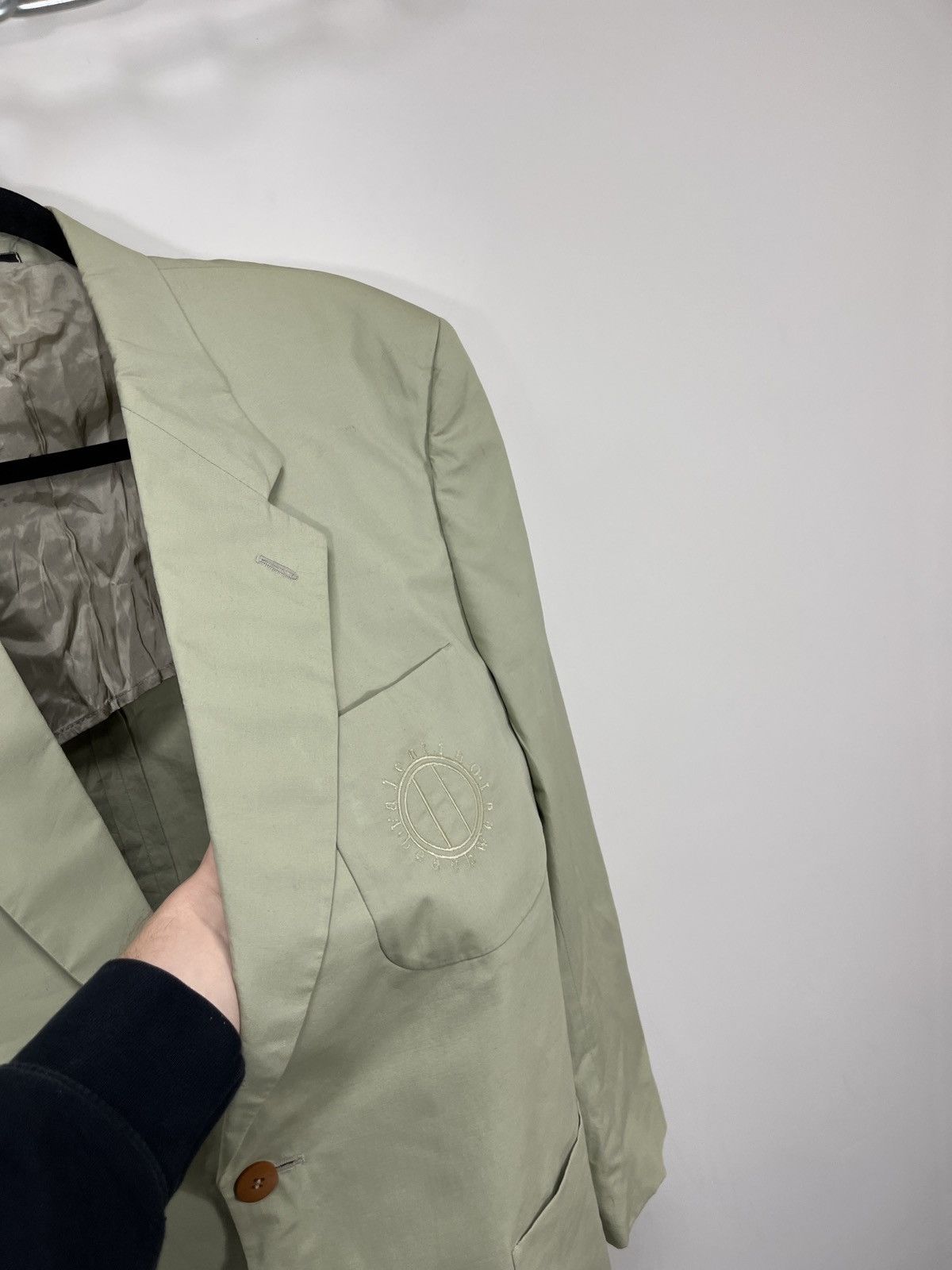 Valentino Vintage Valentino Pocket Logo Rare Luxury Blazer Jacket Size 44R - 8 Thumbnail