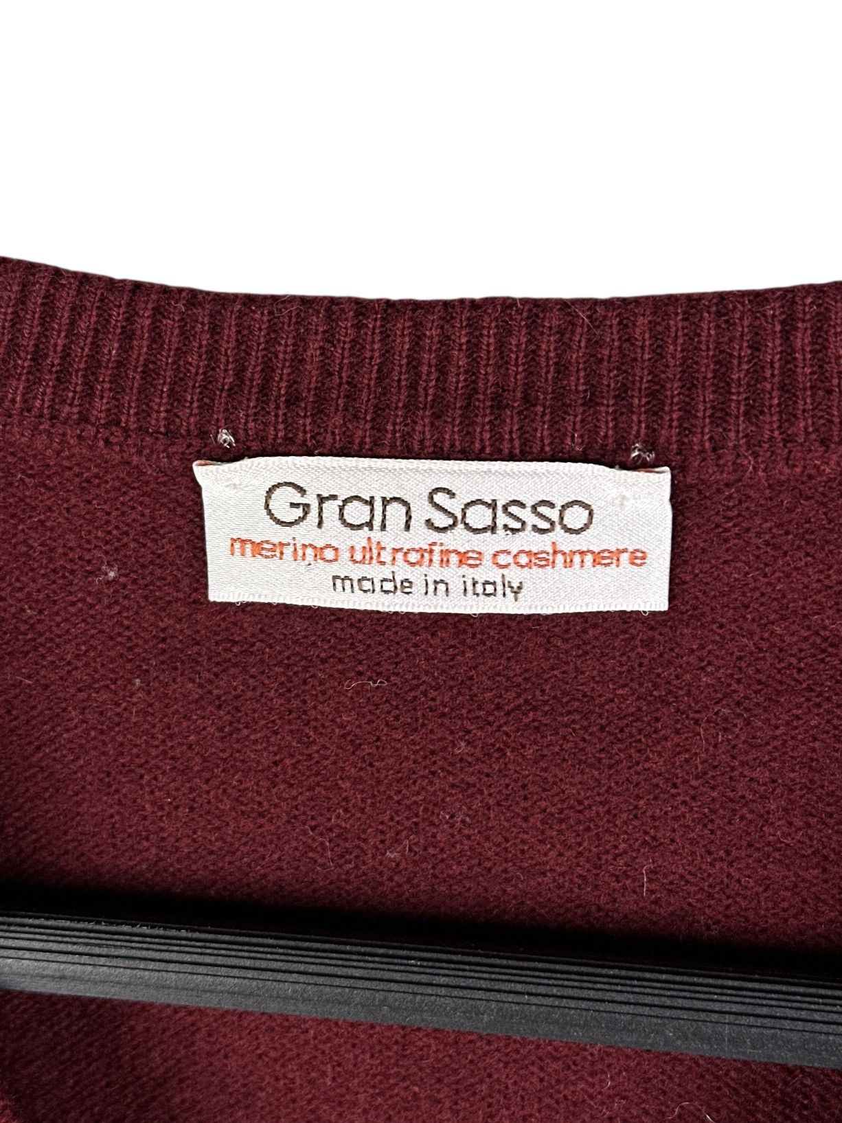 Gran Sasso Vintage Gran Sasso Merino Ultrafine Cashmere Vest V-Neck Size US M / EU 48-50 / 2 - 4 Thumbnail