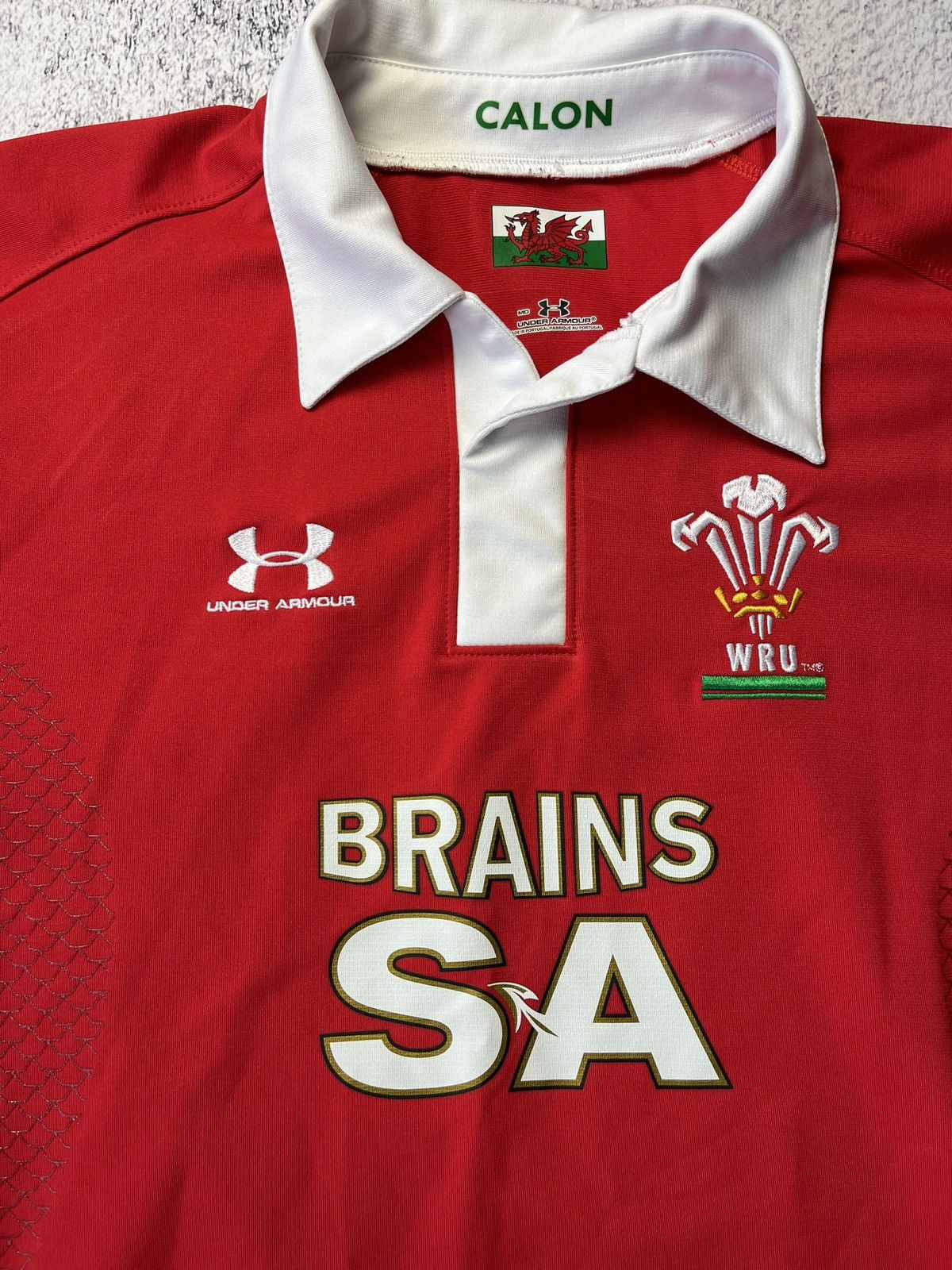 Under Armour Wales Rugby Shirt Under Armour Home Top 2008/09 Jersey Men's Size US L / EU 52-54 / 3 - 6 Thumbnail