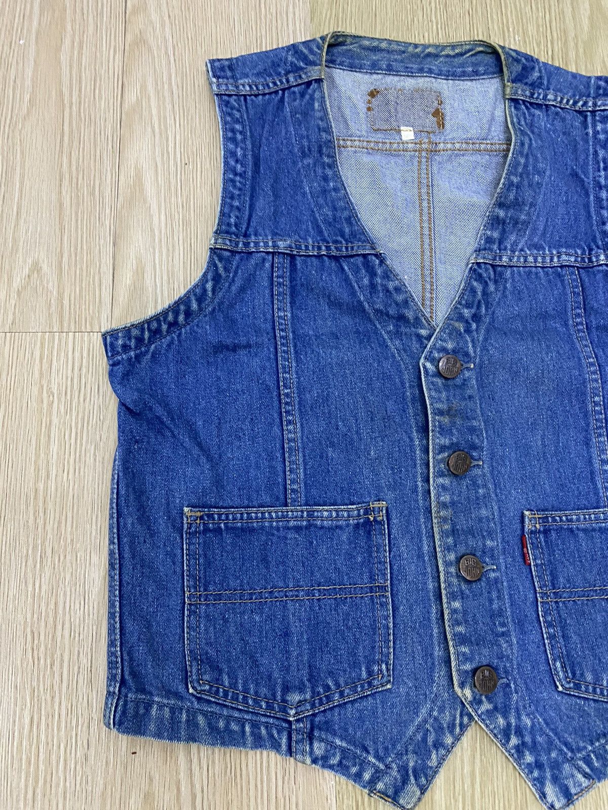Big John × Vintage Vintage Big John Denim Vest Jacket Size US M / EU 48-50 / 2 - 3 Thumbnail