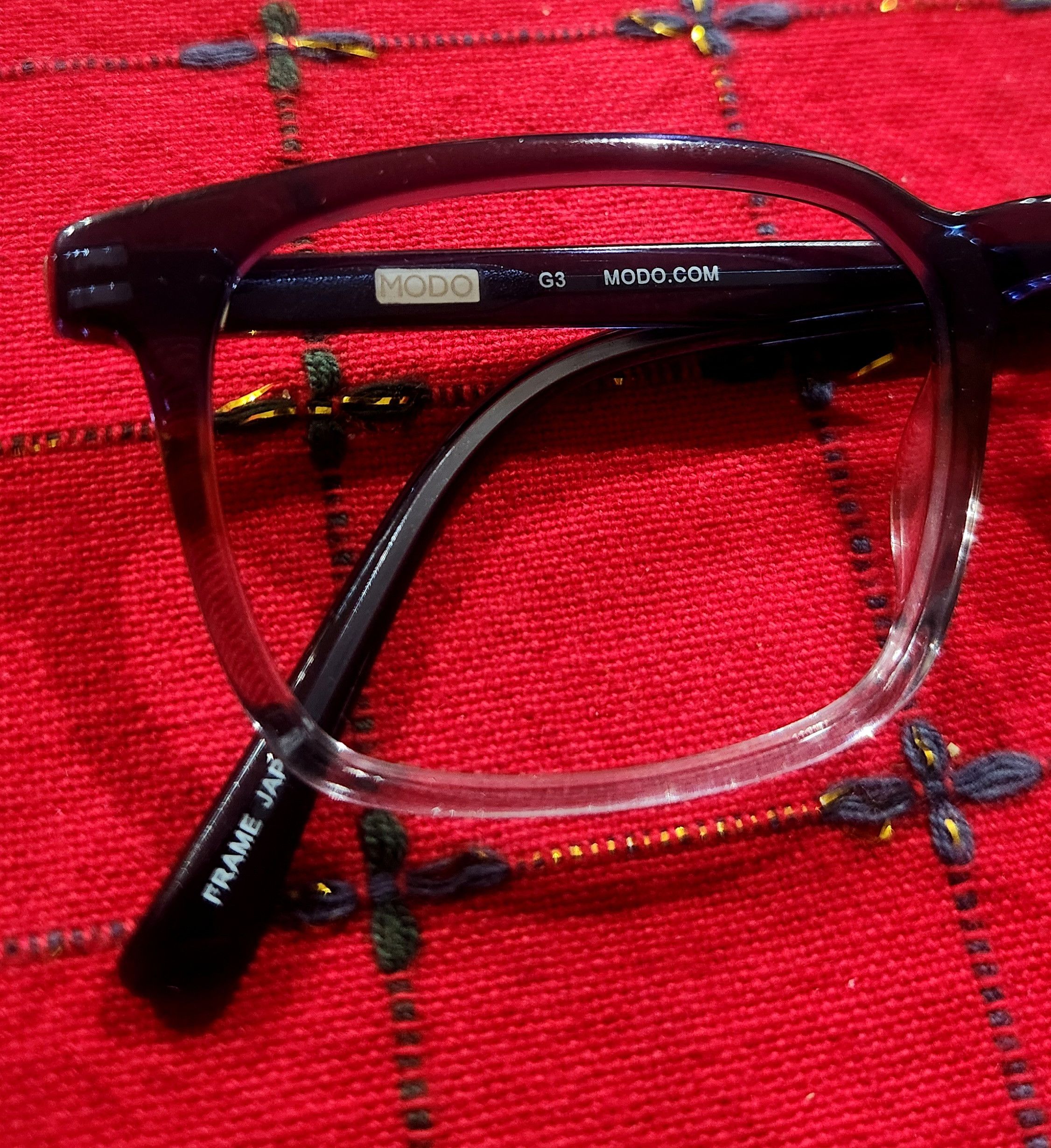 Other MODO Model 6553 Blugt Blue Gradient rectangular eyeglasses Size ONE SIZE - 6 Thumbnail