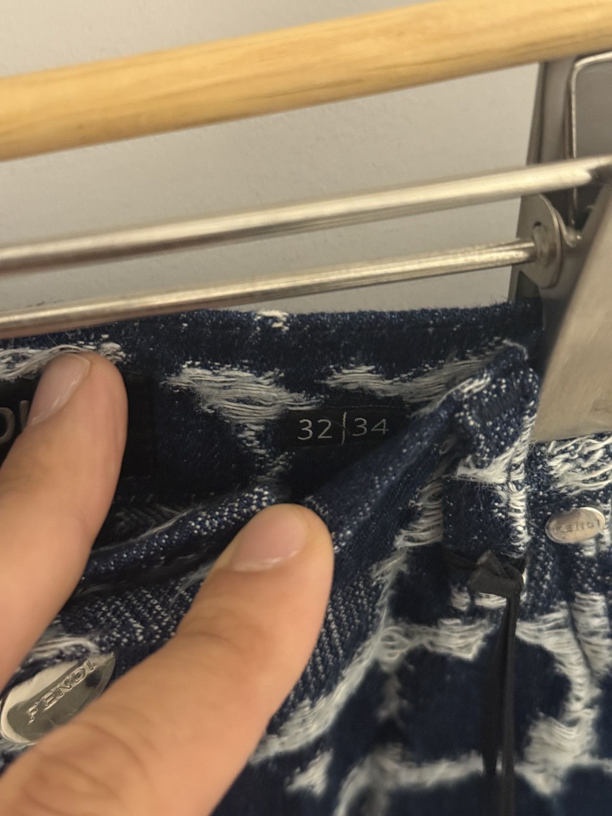 Fendi Fendi FF Embroidered Denim Jeans Size US 32 / EU 48 - 4 Thumbnail