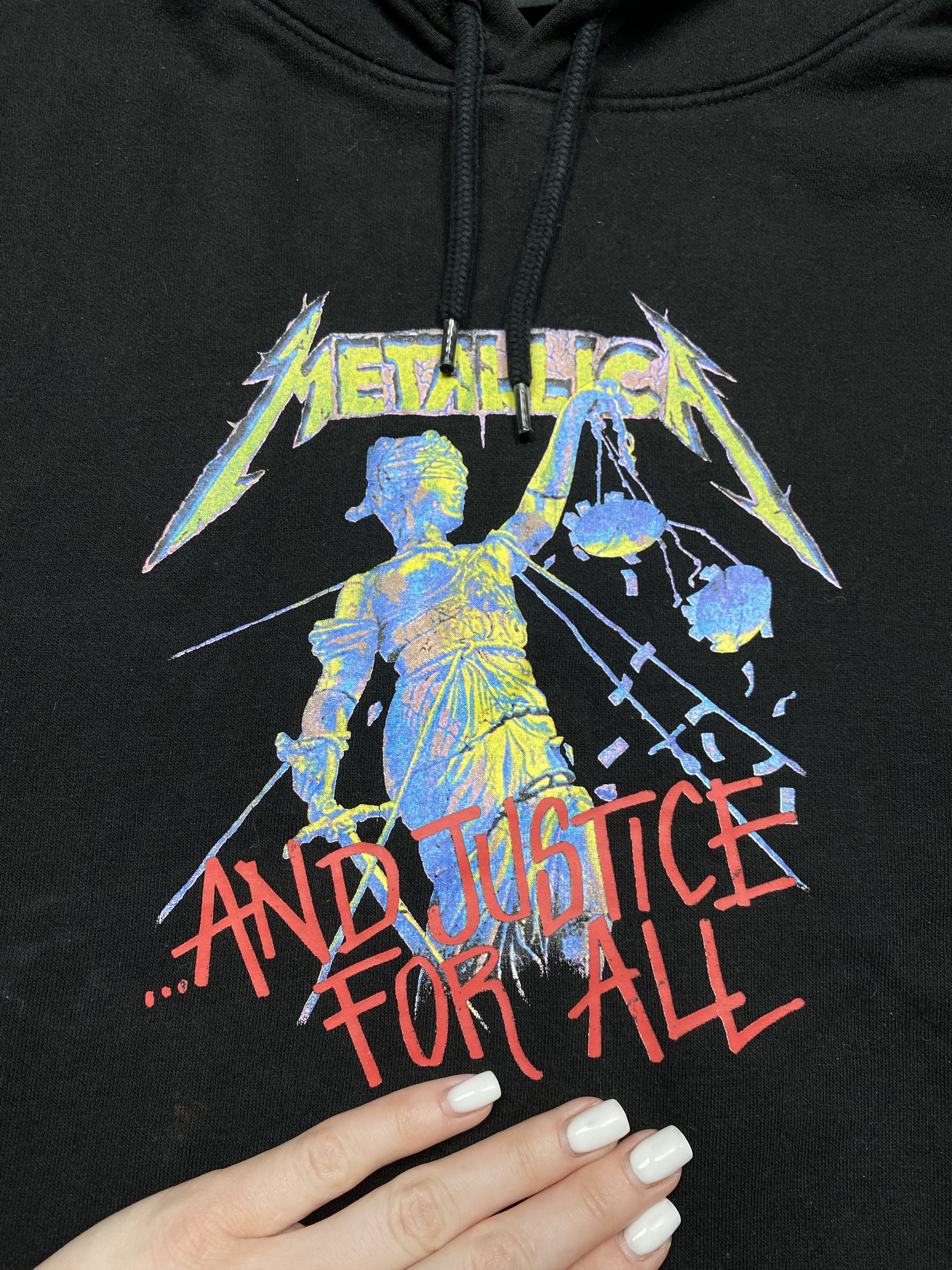 Band Tees × Metallica Metallica Justice For All Mens Rock Band Hoodie Size US L / EU 52-54 / 3 - 3 Thumbnail
