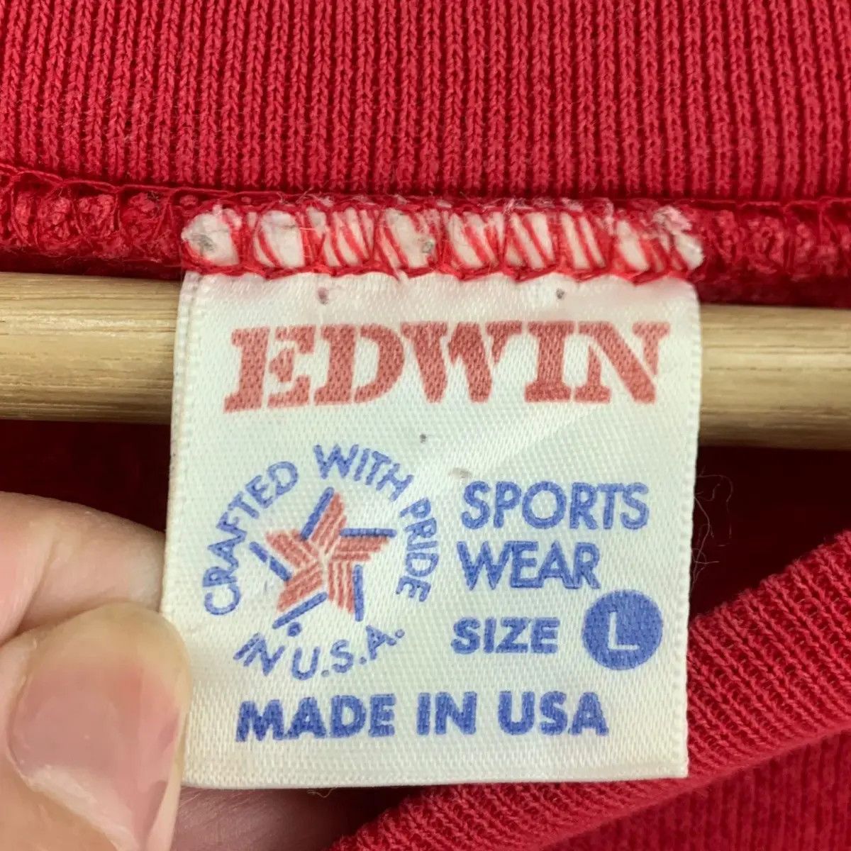 Edwin Vintage 1989 EDWIN WEST VIRGINIA Ath Dept Sweatshirt Size US L / EU 52-54 / 3 - 7 Thumbnail