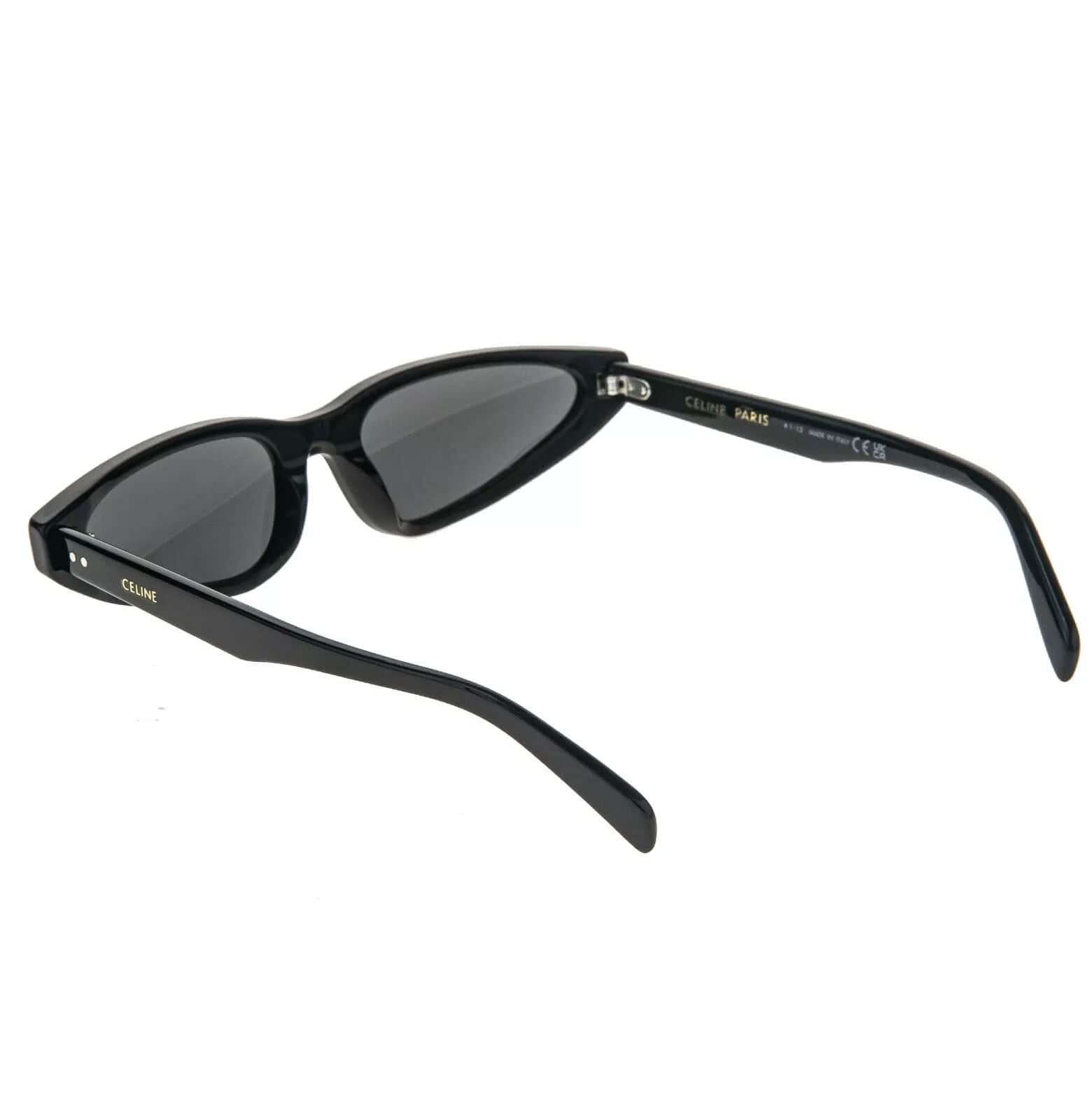 Celine CELINE BOLD 3 Dots Black Thin Narrow Cat CL40231I 01A Size ONE SIZE - 3 Thumbnail