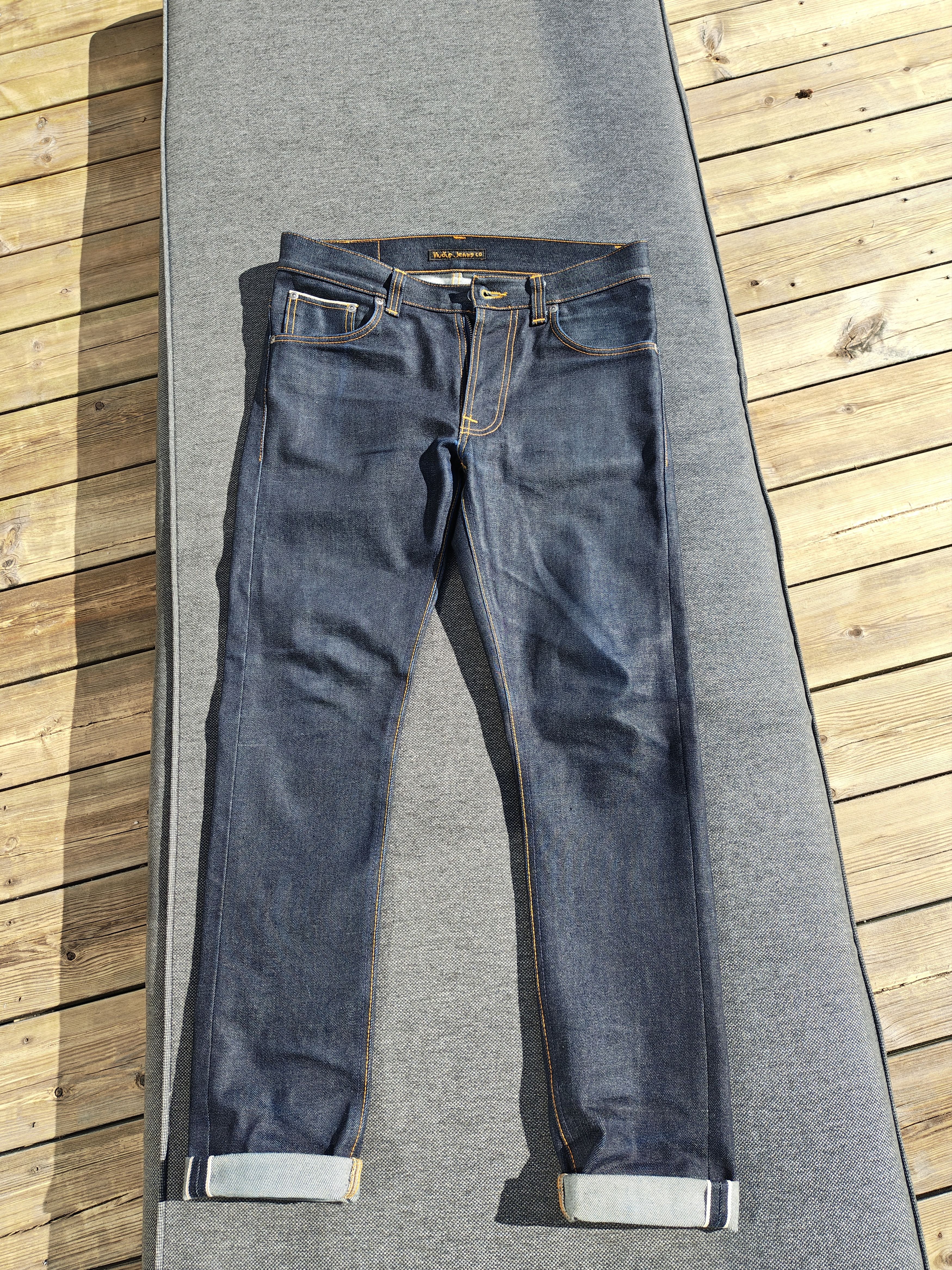 Nudie Jeans Nudie Jeans Lean Dean Dry Japan Selvage, W29 L30 Size US 29 - 1 Thumbnail