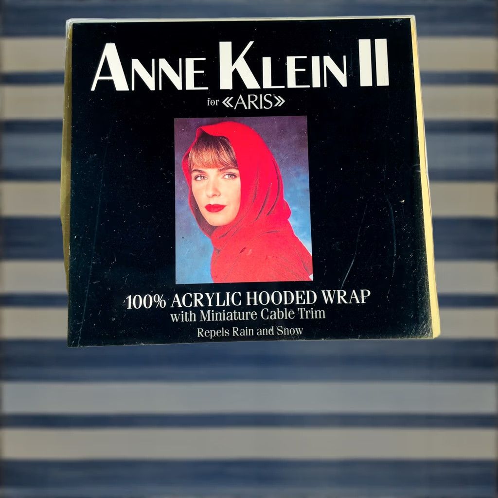 Anne Klein Anne Klein Scarf Women 1990s White 100% Acrylic Neck Ring NOS Reproduction Art Deco Rain & Snow Size ONE SIZE - 1 Thumbnail