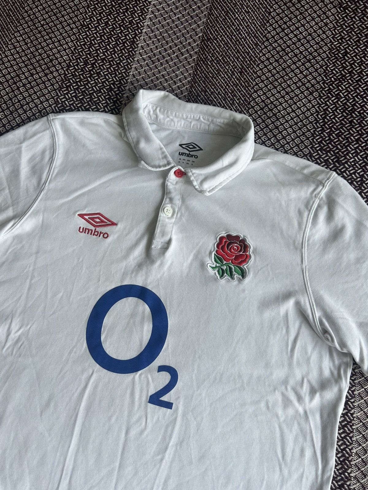 Umbro Umbro Rugby League Polo T-Shirt Jersey O2 Sportswear Size XL Size US XL / EU 56 / 4 - 4 Thumbnail