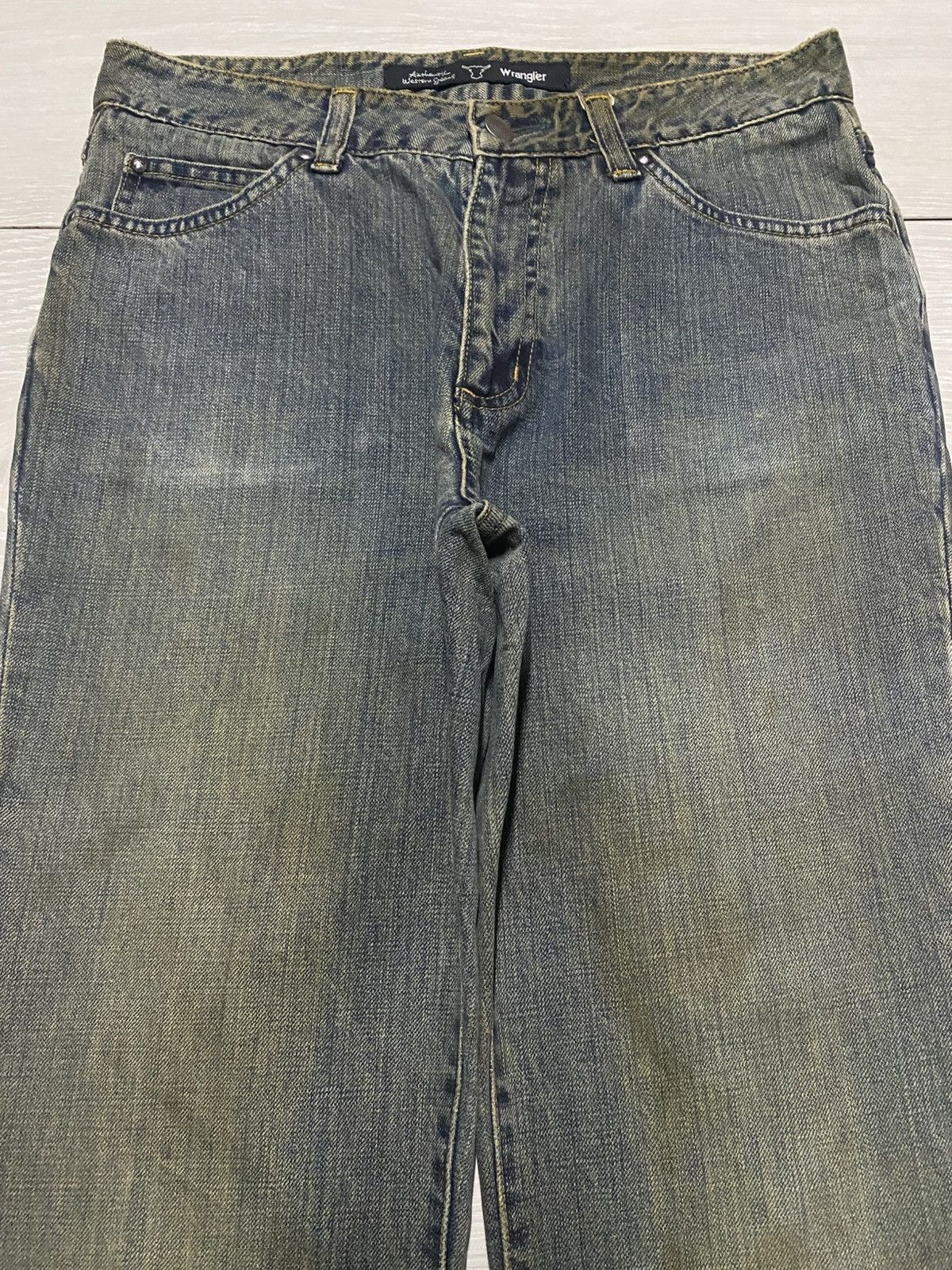 Wrangler Wrangler Authentic Western Geams Grunge Mud Wash Flare Jean Size US 30 / EU 46 - 3 Thumbnail