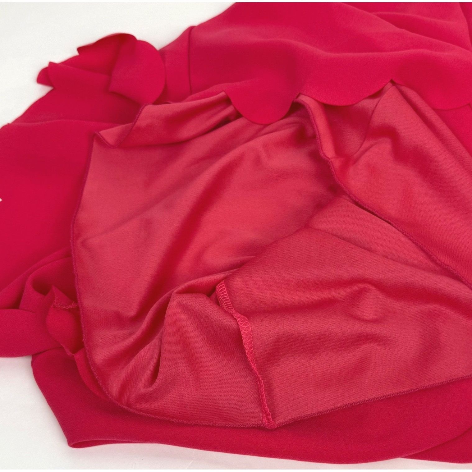 Other Everly Hot Pink Halter Swing Dress Scalloped Hem Keyhole Bac Size M / US 6-8 / IT 42-44 - 4 Thumbnail