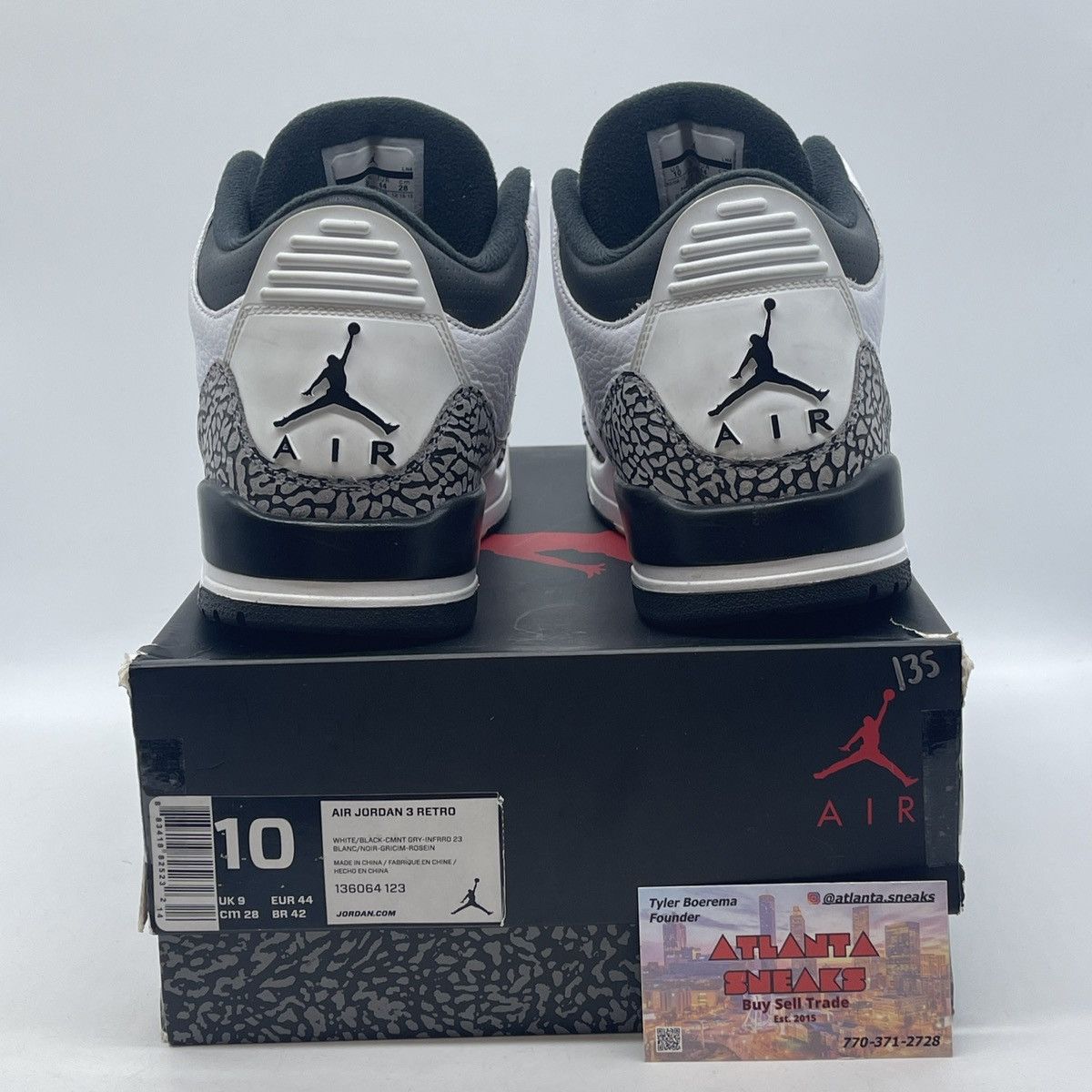 Jordan Brand Air Jordan 3 infrared 23 Size US 10 / EU 43 - 3 Thumbnail