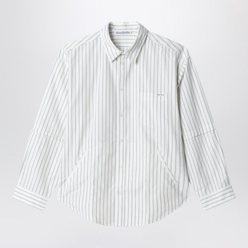 Acne Studios Acne Studios Double Sleeve Button-Up Shirt Off White Size US S / EU 44-46 / 1 - 1 Thumbnail