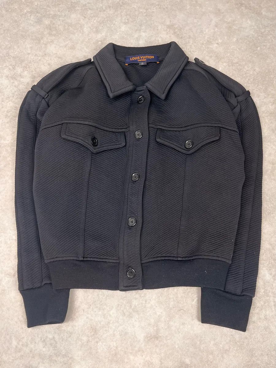 Louis Vuitton Louis Vuitton Navy Uniform Bomber Jacket Size S / US 4 / IT 40 - 3 Thumbnail