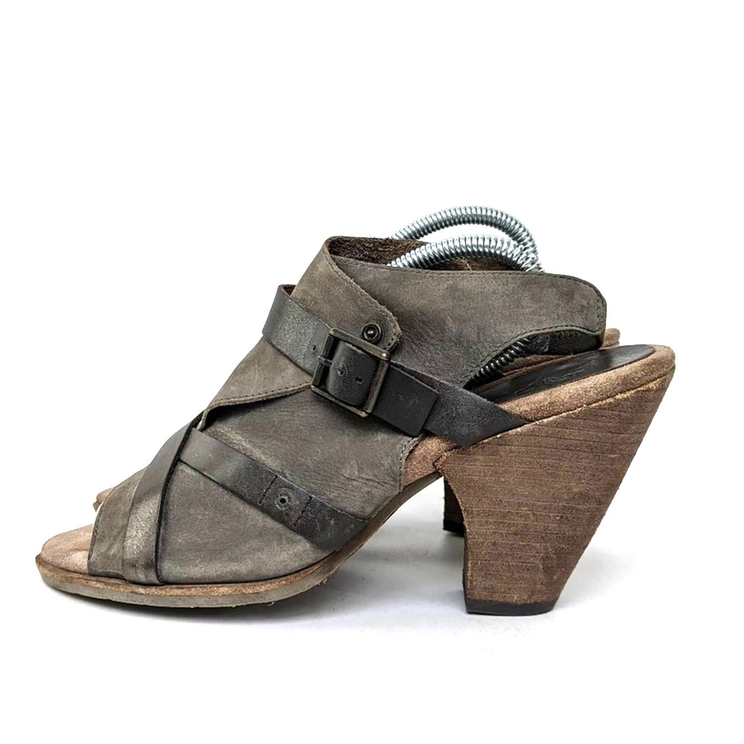 Designer OTBT Delhi Slingback Leather Pump Sandals- 8 Size US 8 / IT 38 - 3 Thumbnail