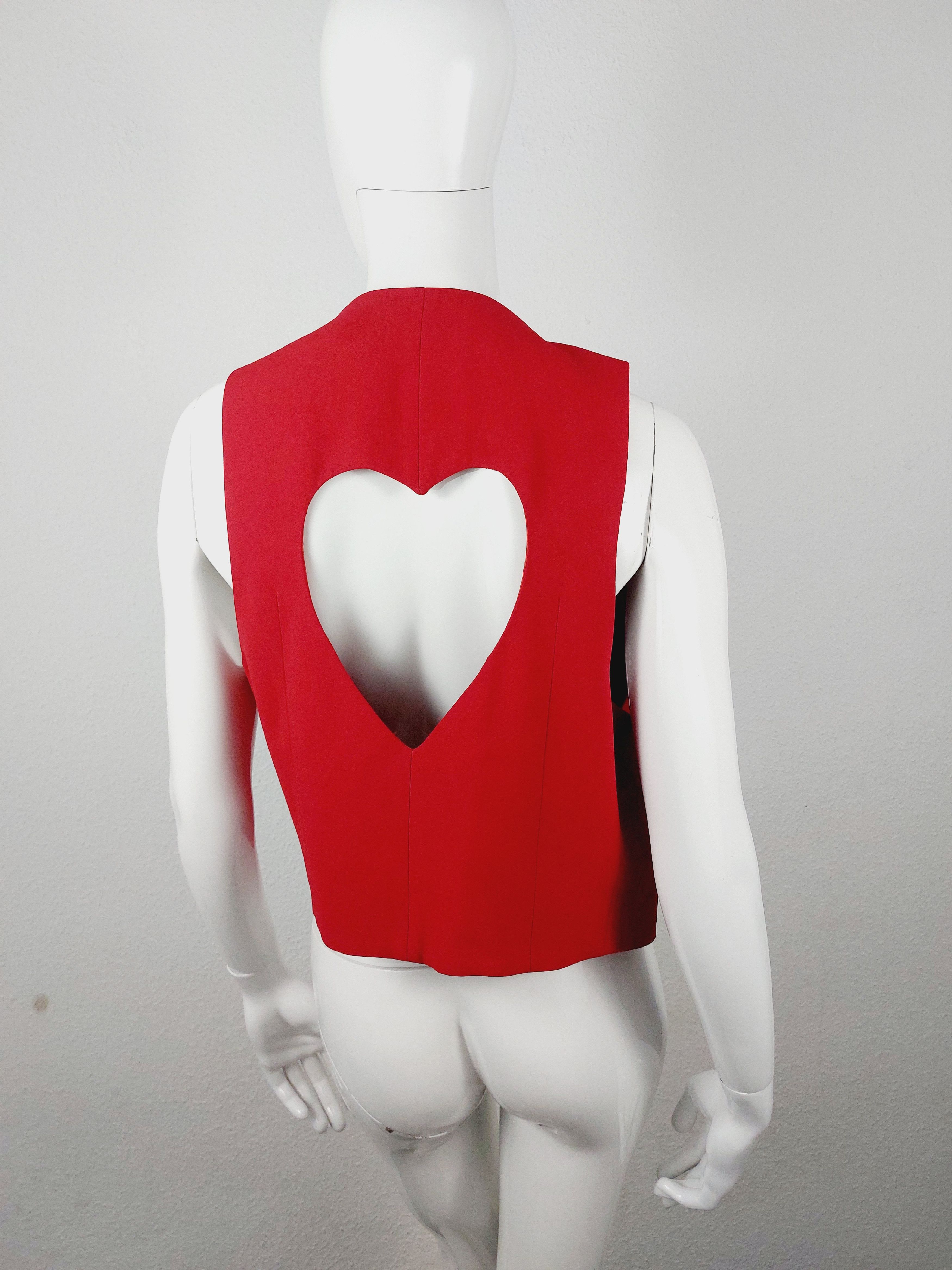 Moschino Moschino Cutout Heart XOXO xo Bella Hadid Vest Size M / US 6-8 / IT 42-44 - 9 Thumbnail