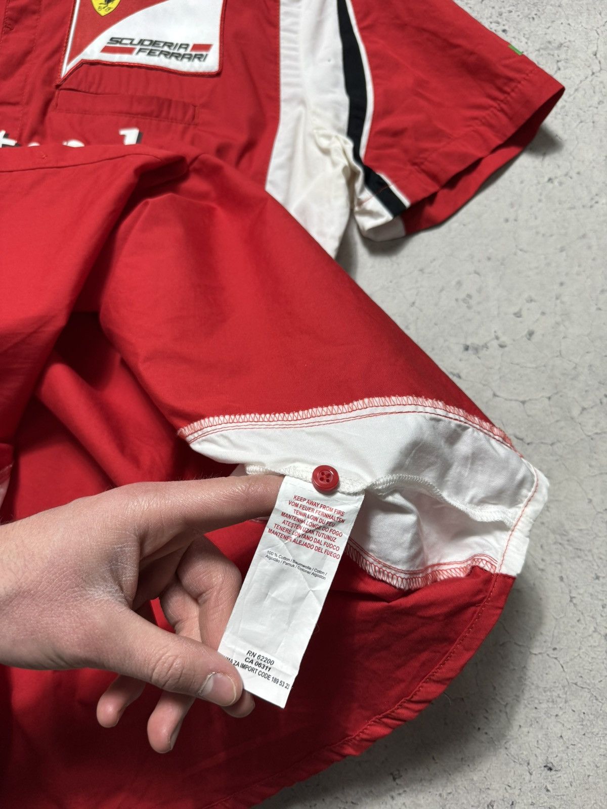 Puma Puma Ferrari Racing Vintage Button Up Shirt Size L Red Size US L / EU 52-54 / 3 - 7 Thumbnail